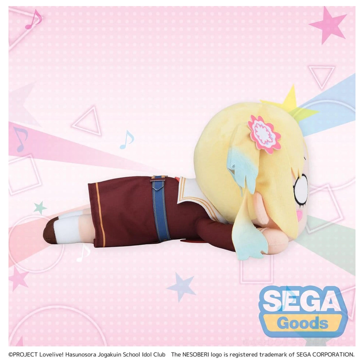 Love Live! Figurina de pluș Nesoberi (Lay-Down) Osawa Rurino - Winter Uniform (M) 16 cm poza produsului