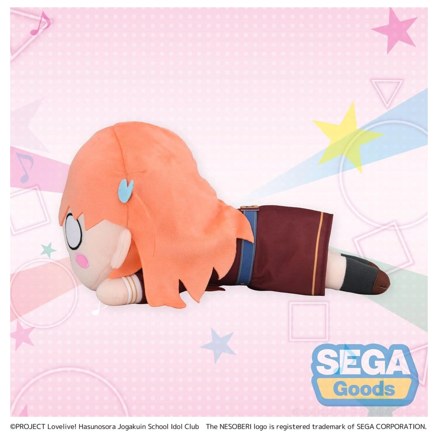 Love Live! Figurina de pluș Nesoberi (întinsă) Hinoshita Kaho Uniforma de iarnă (M) 16 cm poza produsului