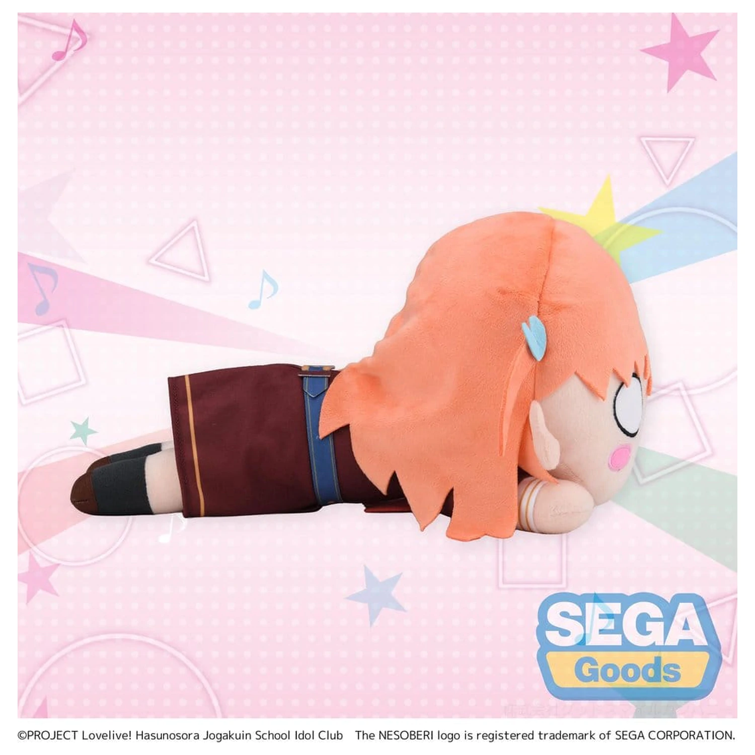 Love Live! Figurina de pluș Nesoberi (întinsă) Hinoshita Kaho Uniforma de iarnă (M) 16 cm poza produsului