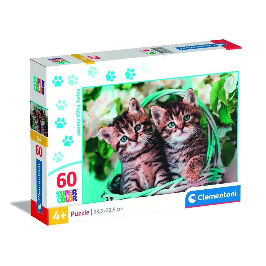 Puzzle Lovely Kitty Twins 60 piese poza produsului