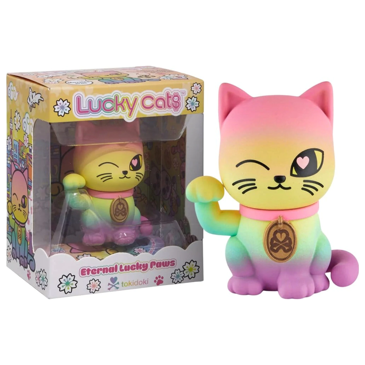 Lucky Cats Window Box Figurină Eternal Lucky Paws 6 cm poza produsului