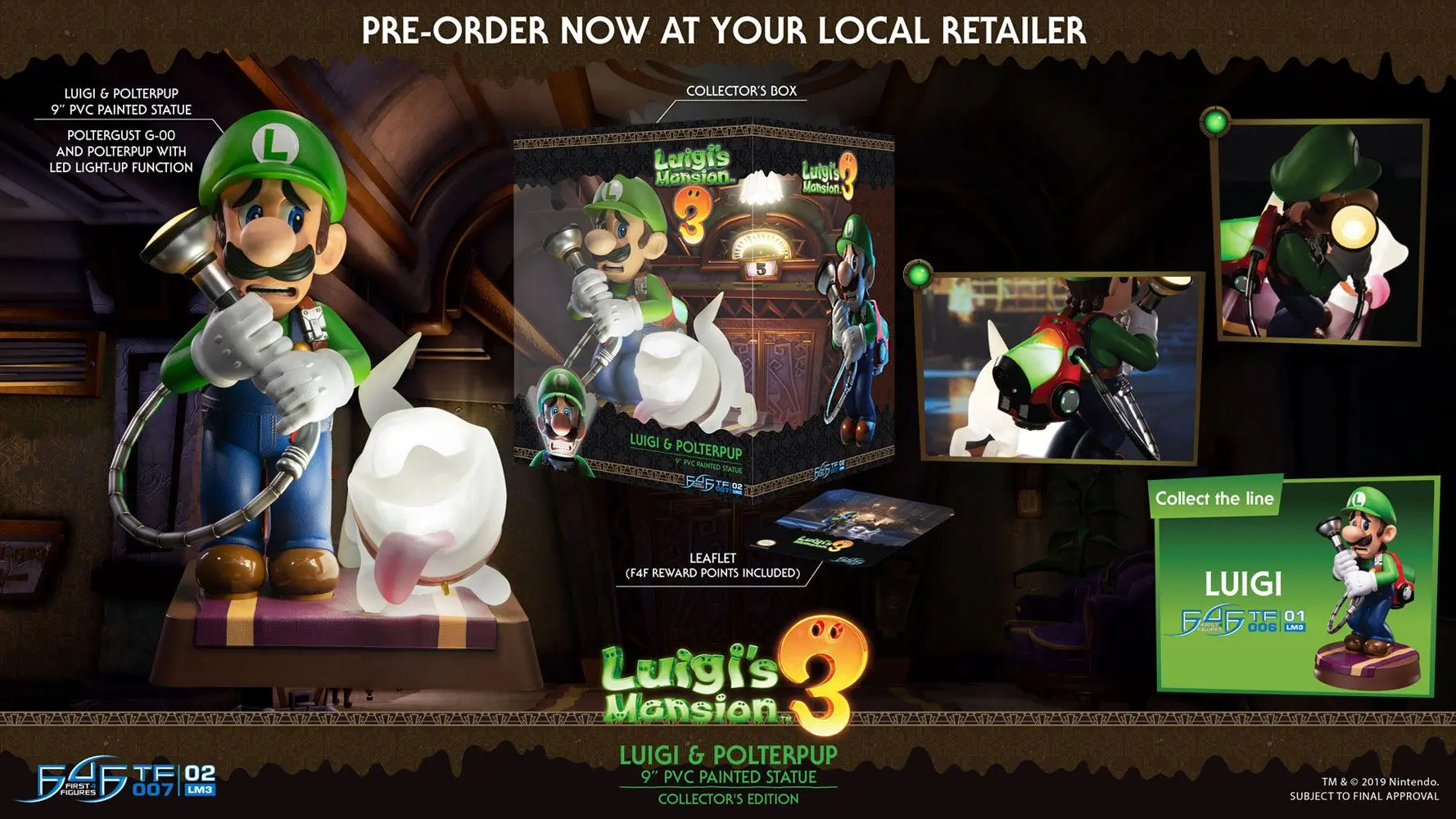 Luigi's Mansion 3 Statueta din PVC Luigi si Polterpup Colectia de Colectie 23 cm poza produsului