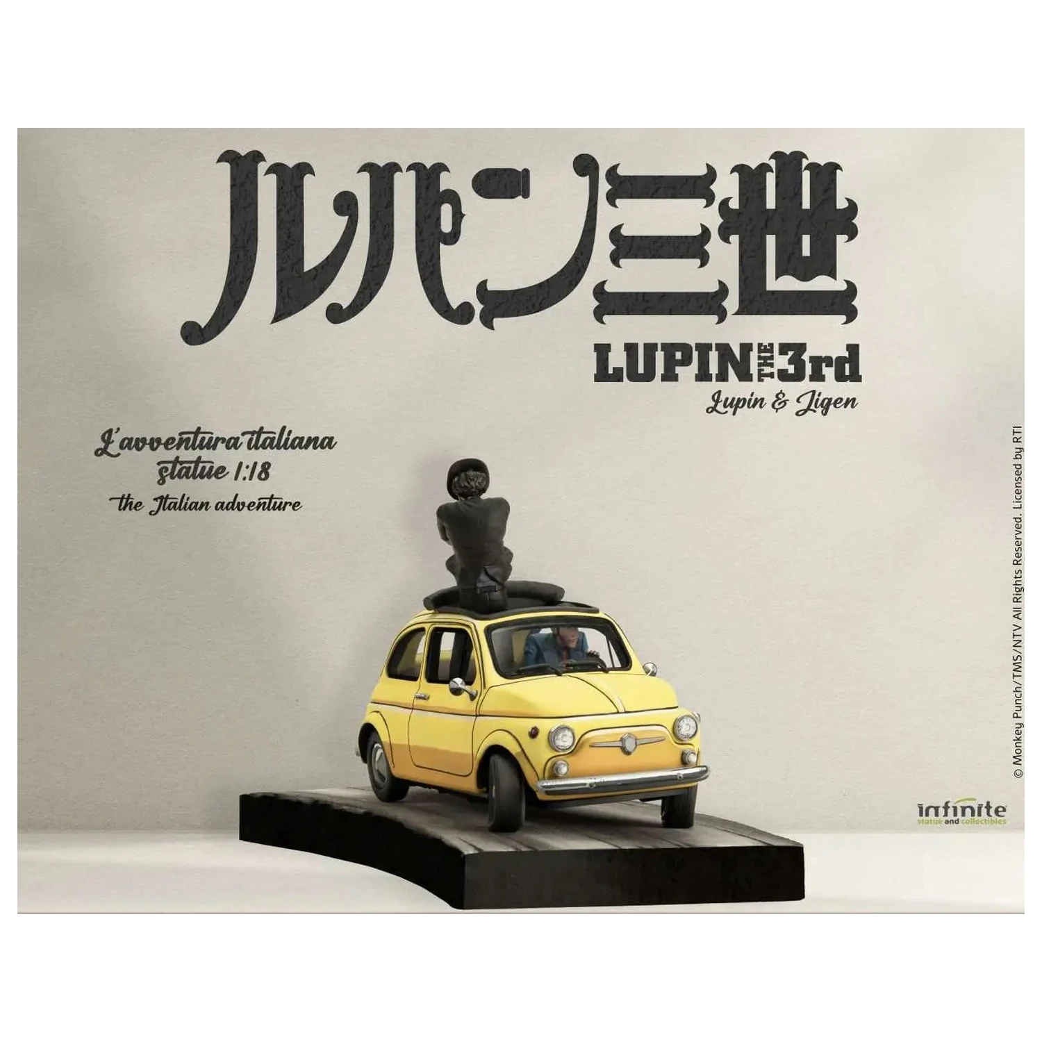 Lupin the 3rd The Italian Adventure Lupin Jigen Statuie 1/18 14 cm poza produsului