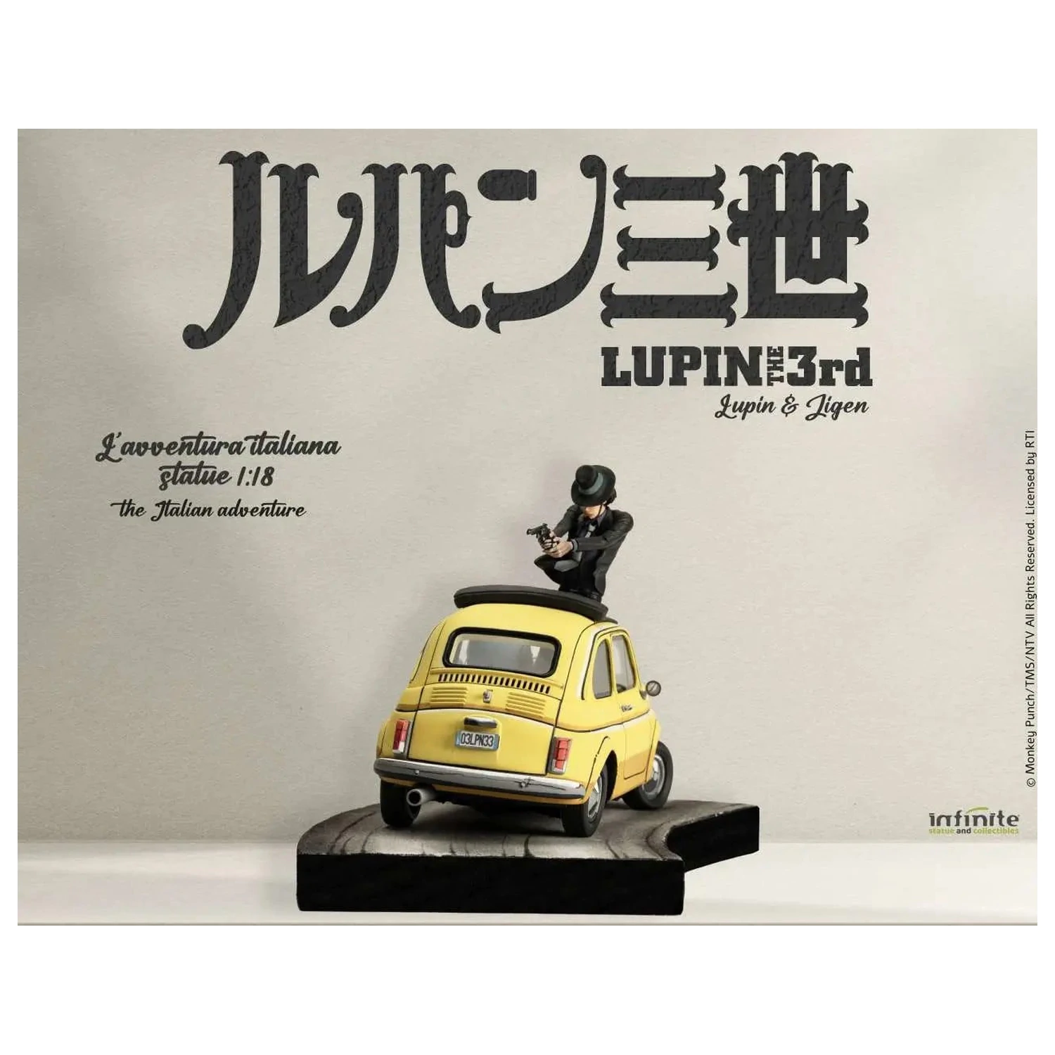 Lupin the 3rd The Italian Adventure Lupin Jigen Statuie 1/18 14 cm poza produsului