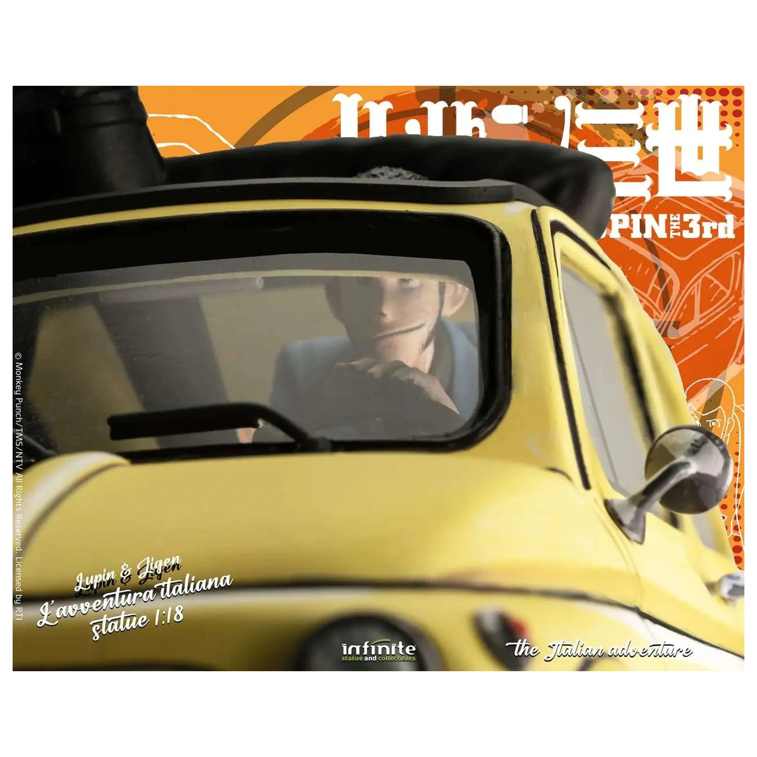 Lupin the 3rd The Italian Adventure Lupin Jigen Statuie 1/18 14 cm poza produsului