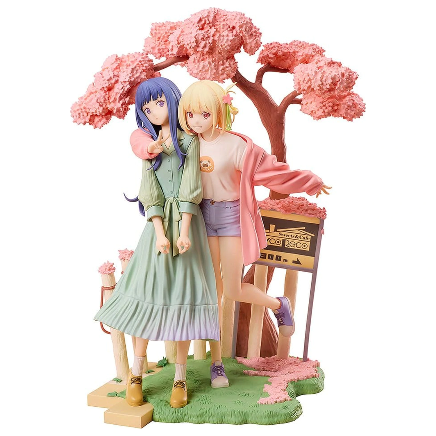 Lycoris Recoil PVC Figurine pachet de 2 Chisato Nishikigi & Takina Inoue Spring Ver. 25 cm poza produsului