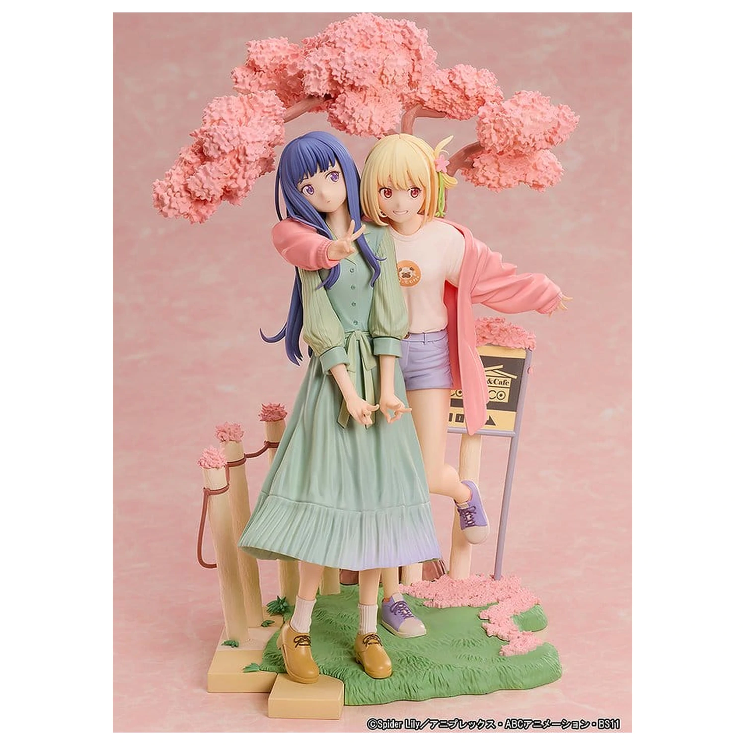 Lycoris Recoil PVC Figurine pachet de 2 Chisato Nishikigi & Takina Inoue Spring Ver. 25 cm poza produsului