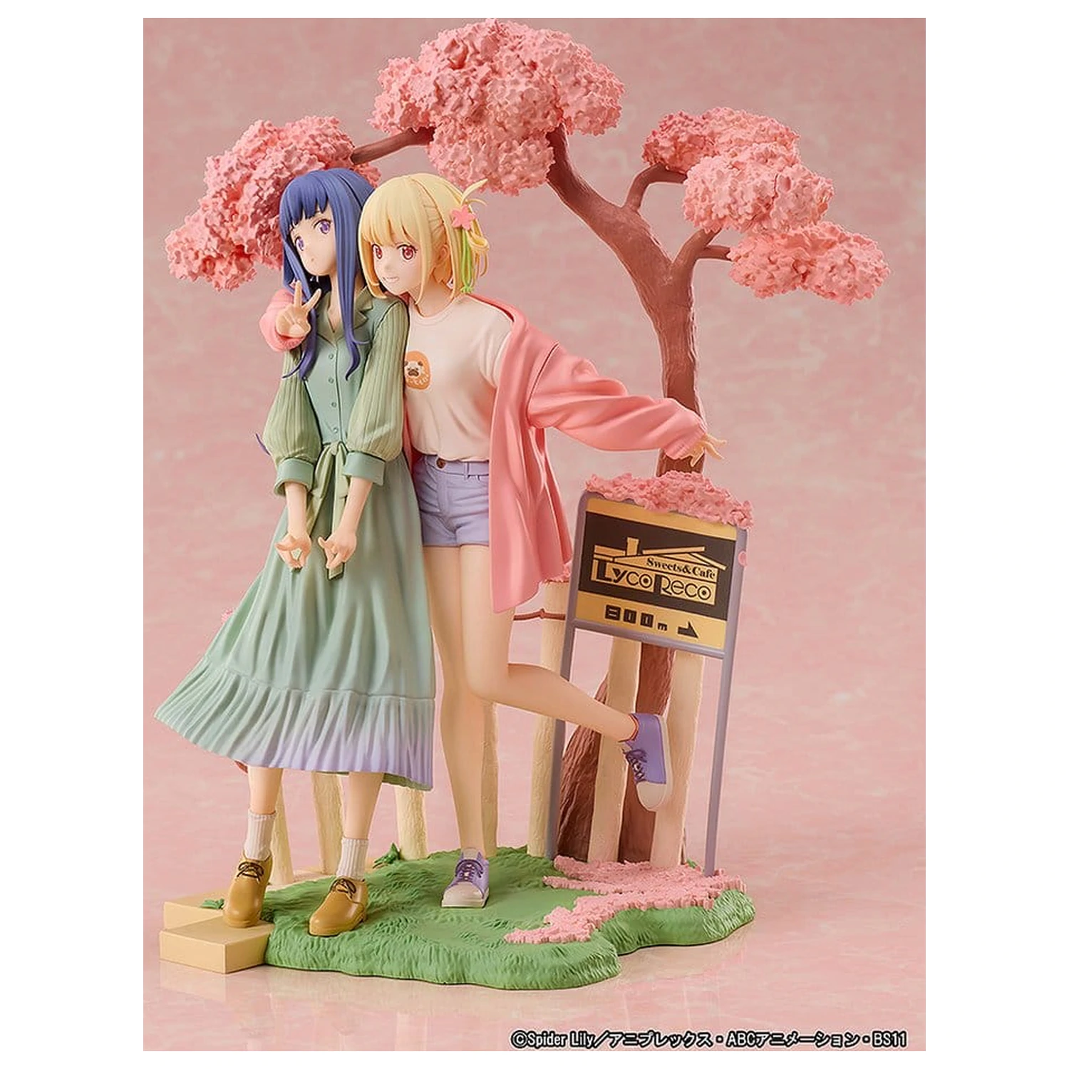Lycoris Recoil PVC Figurine pachet de 2 Chisato Nishikigi & Takina Inoue Spring Ver. 25 cm poza produsului