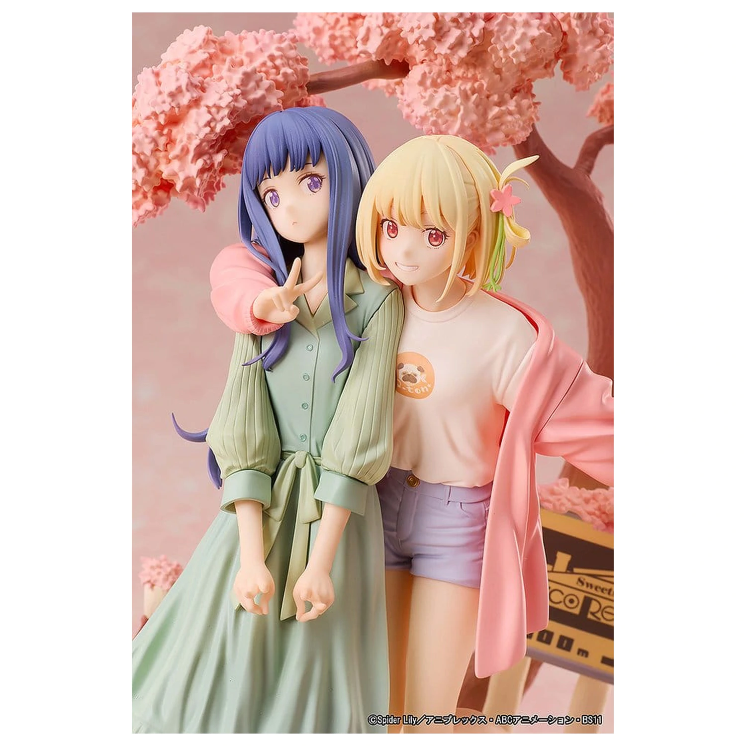 Lycoris Recoil PVC Figurine pachet de 2 Chisato Nishikigi & Takina Inoue Spring Ver. 25 cm poza produsului