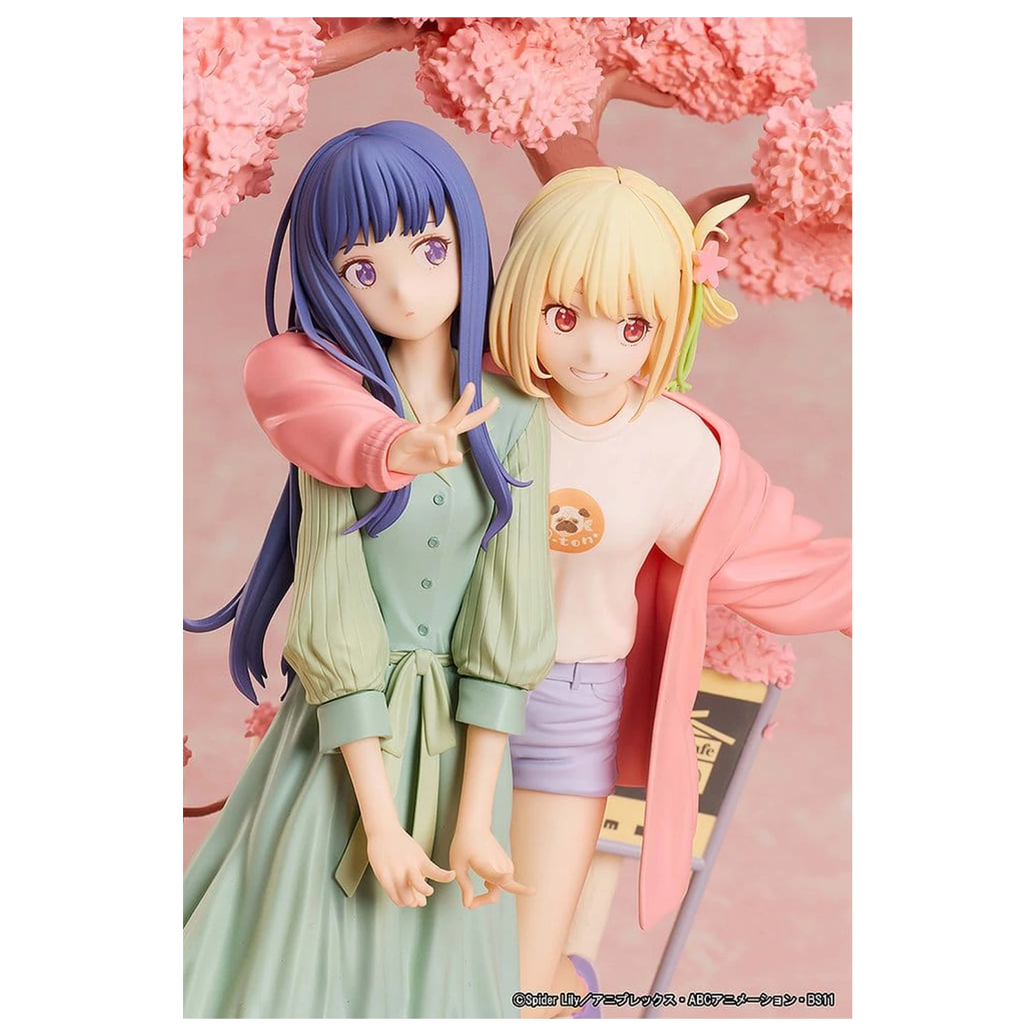 Lycoris Recoil PVC Figurine pachet de 2 Chisato Nishikigi & Takina Inoue Spring Ver. 25 cm poza produsului