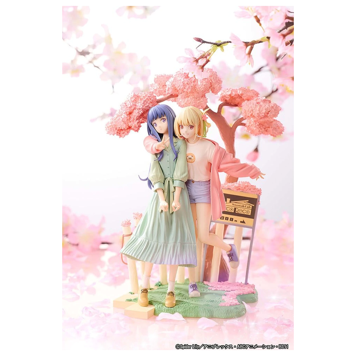 Lycoris Recoil PVC Figurine pachet de 2 Chisato Nishikigi & Takina Inoue Spring Ver. 25 cm poza produsului