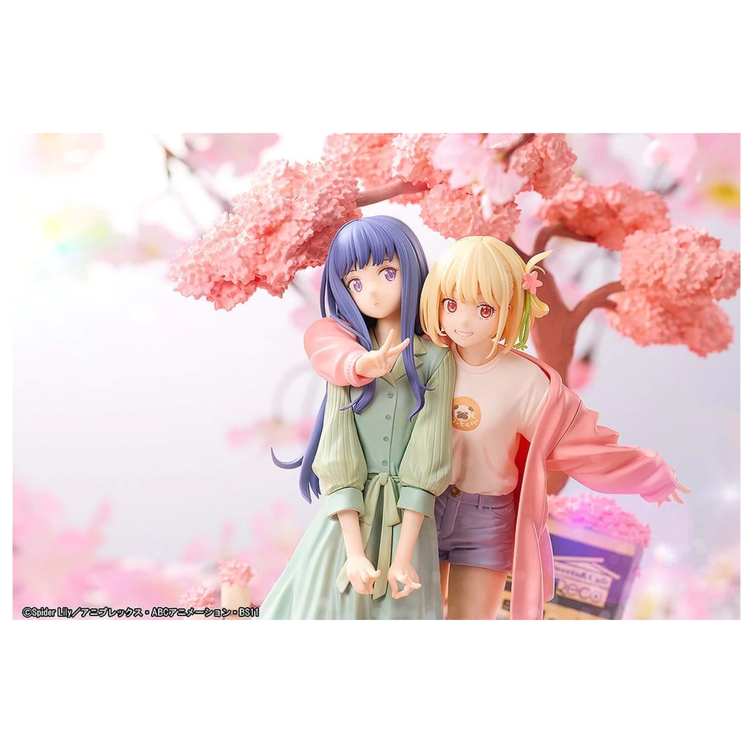 Lycoris Recoil PVC Figurine pachet de 2 Chisato Nishikigi & Takina Inoue Spring Ver. 25 cm poza produsului
