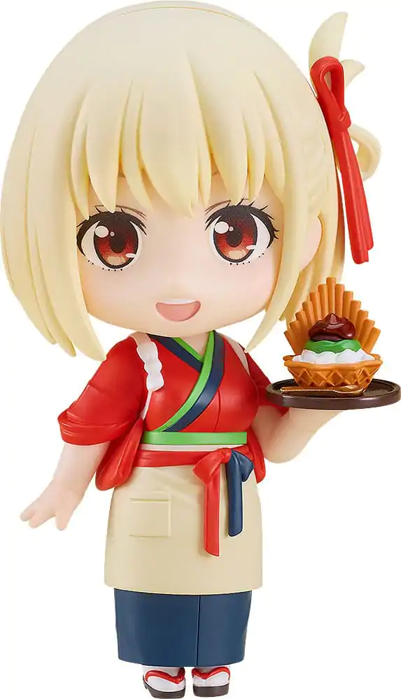 Figurină de acțiune Nendoroid Lycoris Recoil Chisato Nishikigi: Cafe LycoReco Uniform Ver. 10 cm poza produsului