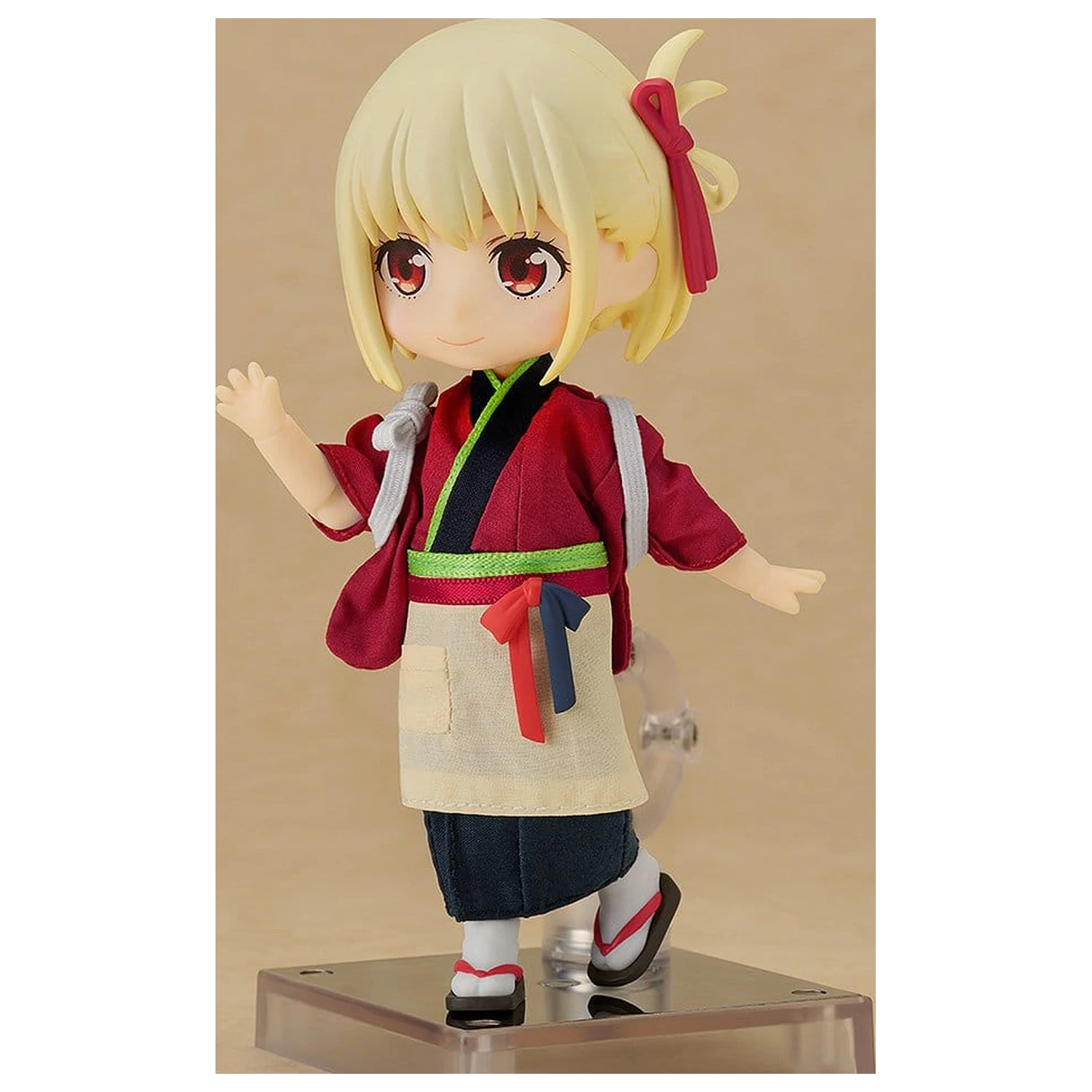 Lycoris Recoil Nendoroid Doll Figurina de actiune Chisato Nishikigi: Cafe LycoReco Uniform Ver. 14 cm poza produsului