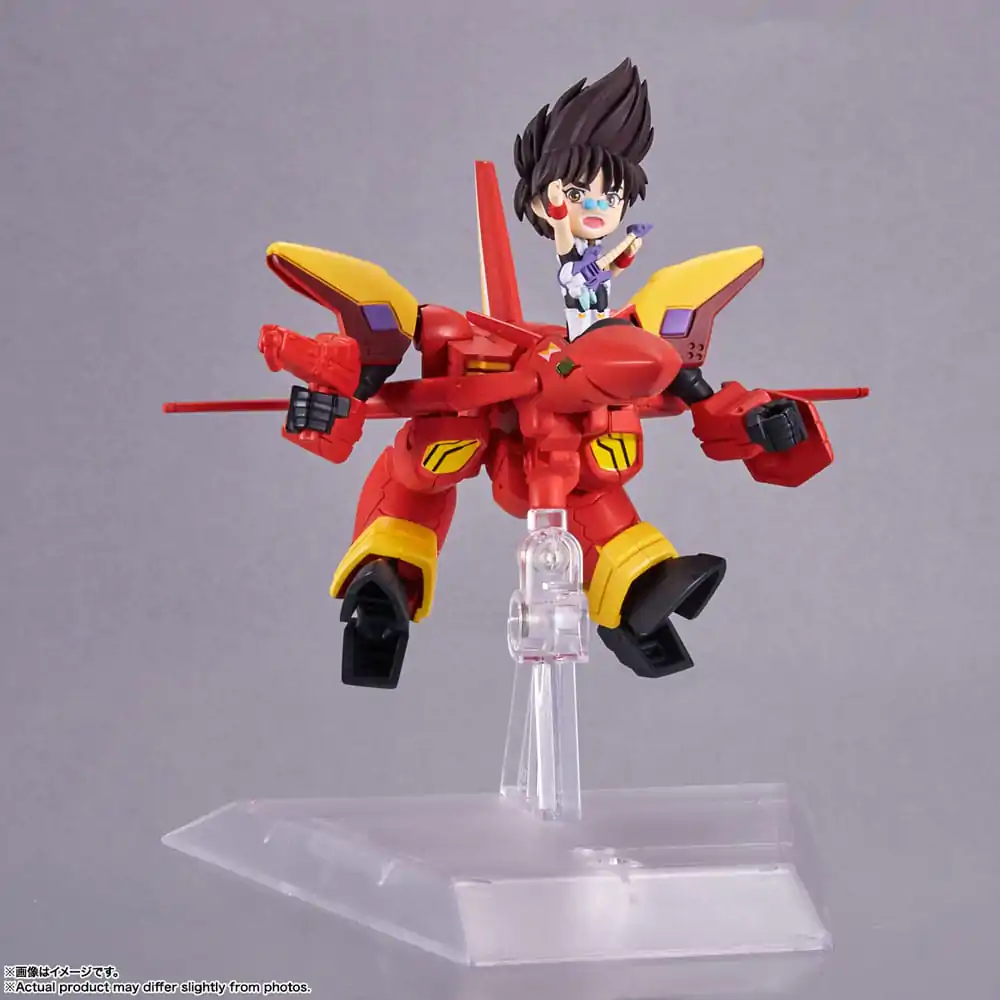 Macross 7 Vehicul Sesiune Mică și Figurina de Acțiune VF-19 Custom Fire Valkyrie cu Basara Nekki 11 cm poza produsului