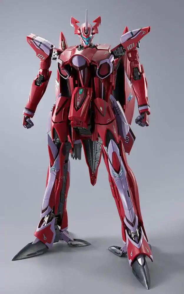 Macross Frontier DX Chogokin Figurina de acțiune VF-27 Gamma SP Super Lucifer Valkyrie Brera Sterne use Revival Ver. 25 cm poza produsului