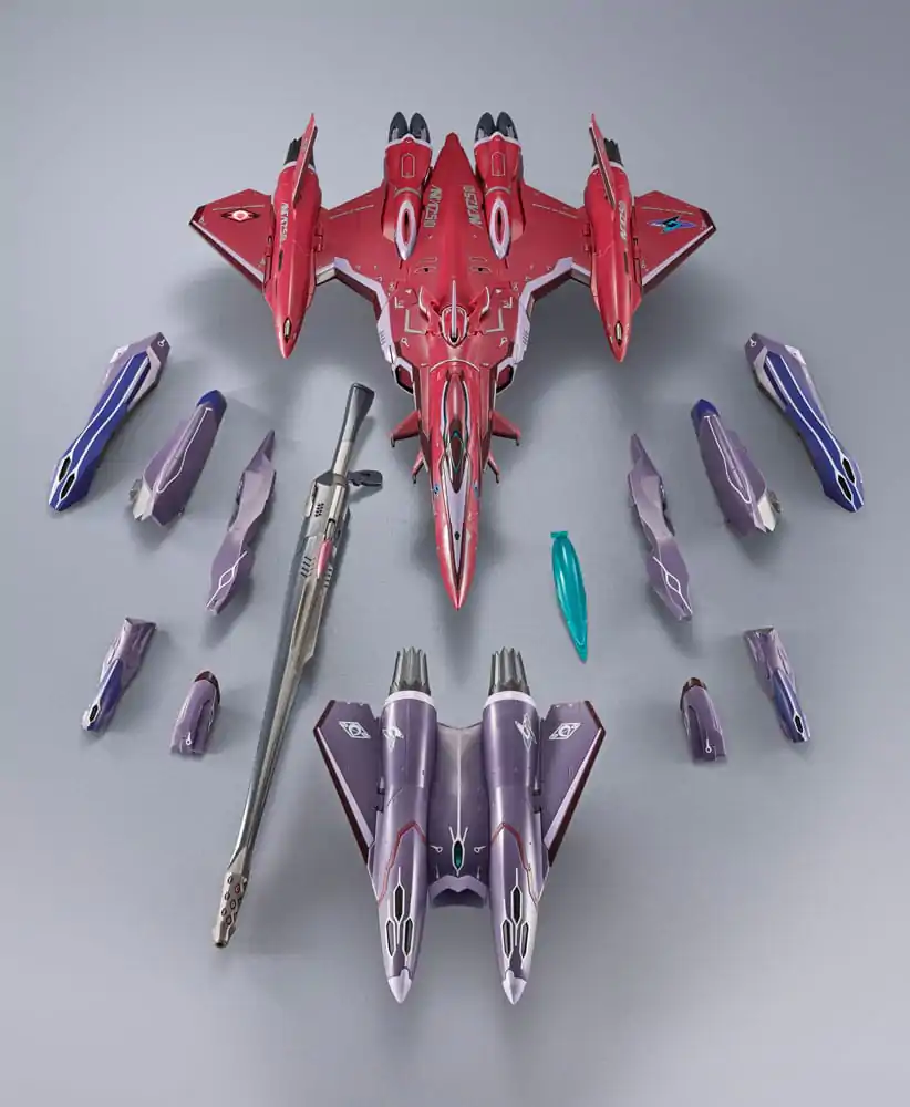 Macross Frontier DX Chogokin Figurina de acțiune VF-27 Gamma SP Super Lucifer Valkyrie Brera Sterne use Revival Ver. 25 cm poza produsului