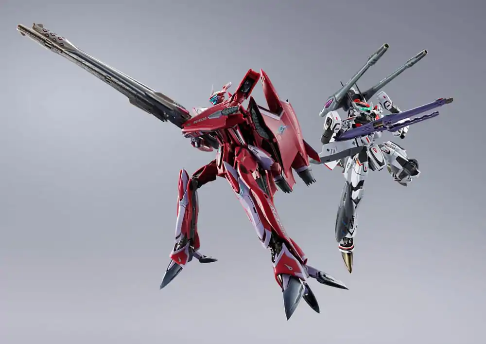 Macross Frontier DX Chogokin Figurina de acțiune VF-27 Gamma SP Super Lucifer Valkyrie Brera Sterne use Revival Ver. 25 cm poza produsului