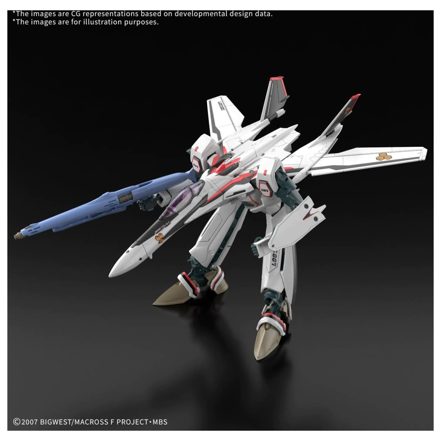 Macross HG 1/100 VF-25F Messiah Valkyrie Alto Custom kit de model poza produsului