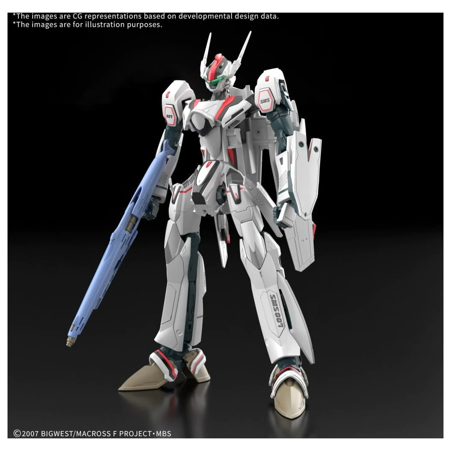 Macross HG 1/100 VF-25F Messiah Valkyrie Deluxe Set Kit model poza produsului