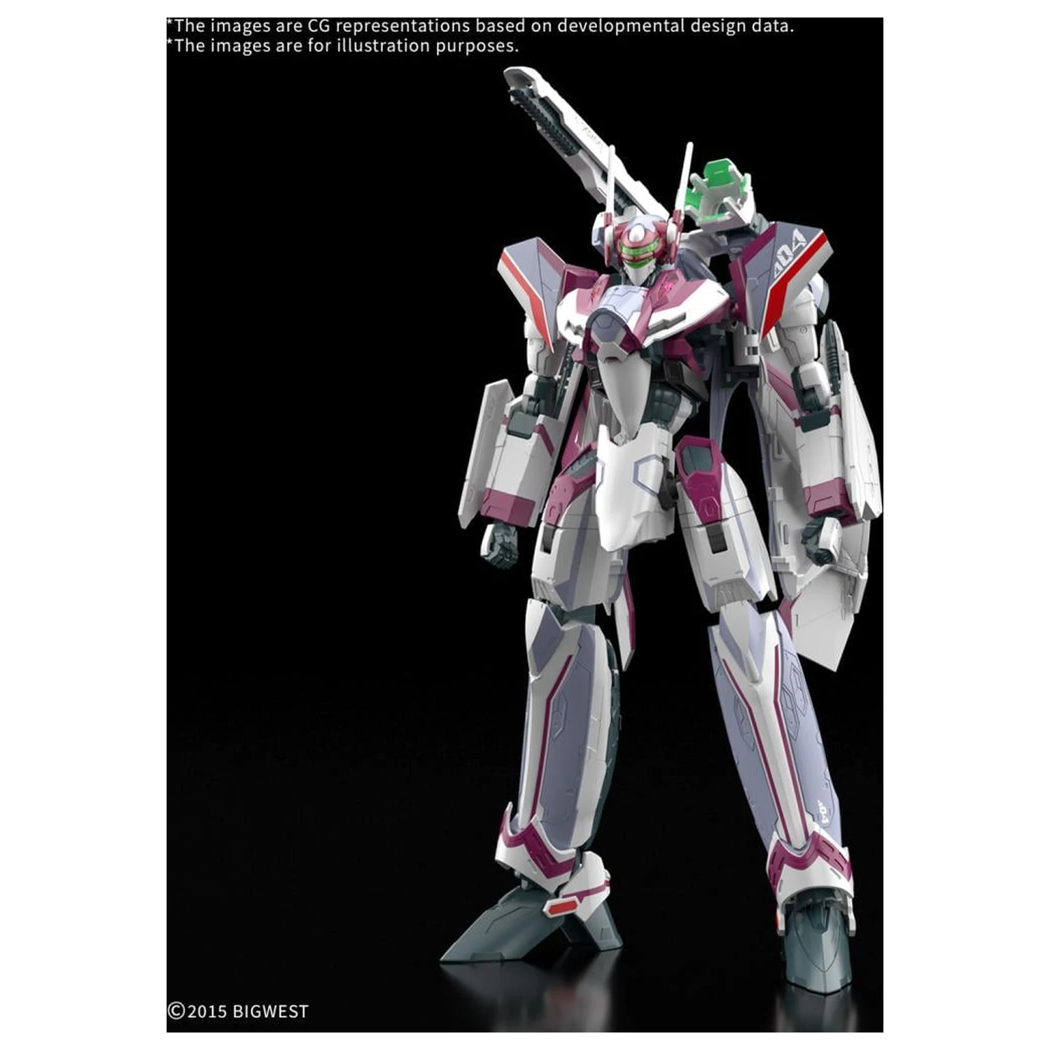Macross HG 1/100 VF-31C Siegfried (Farina Jenius) Set Model Deluxe poza produsului
