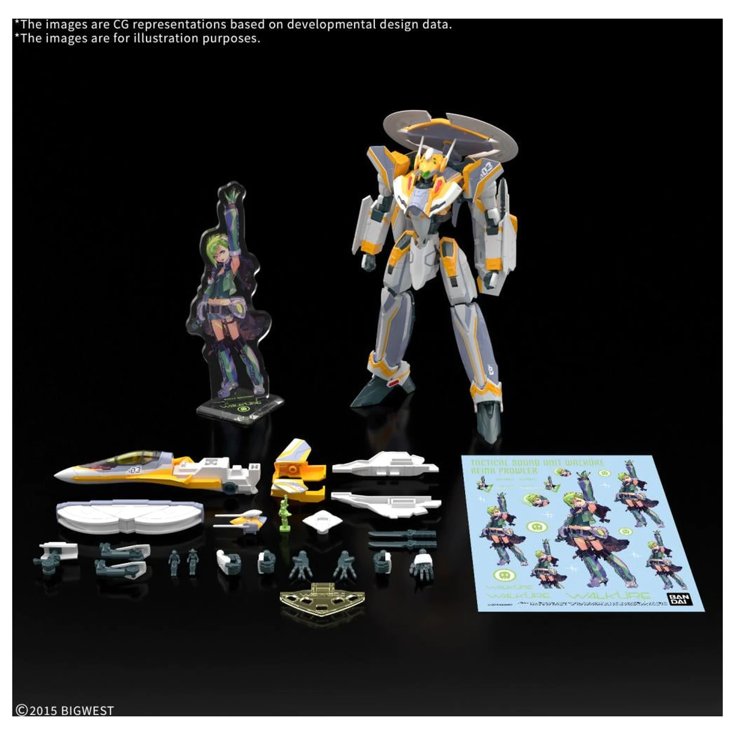 MACROSS HG Set de construcție model 1/100 VF-31E Siegfried Deluxe poza produsului