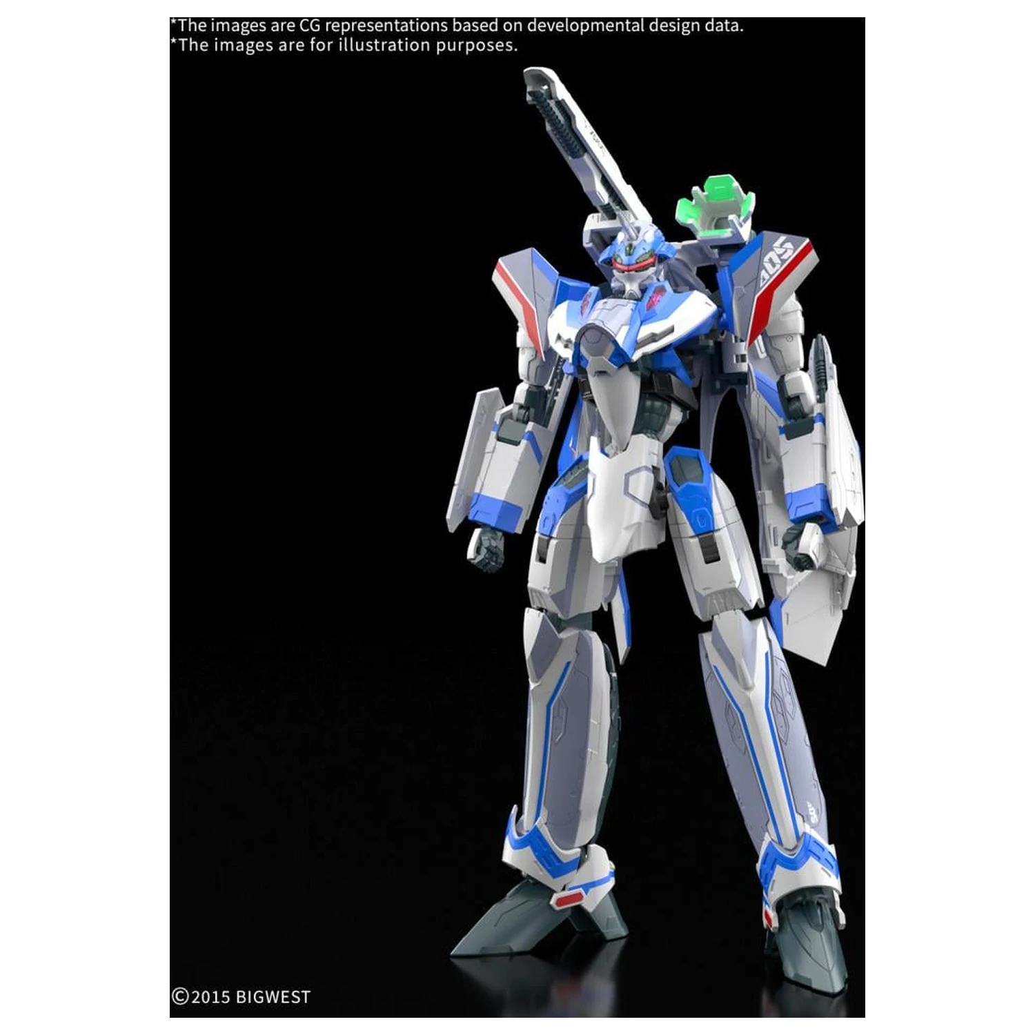 MACROSS HG 1/100 VF-31J Siegfried (Hayate Use) Kit Model Deluxe poza produsului