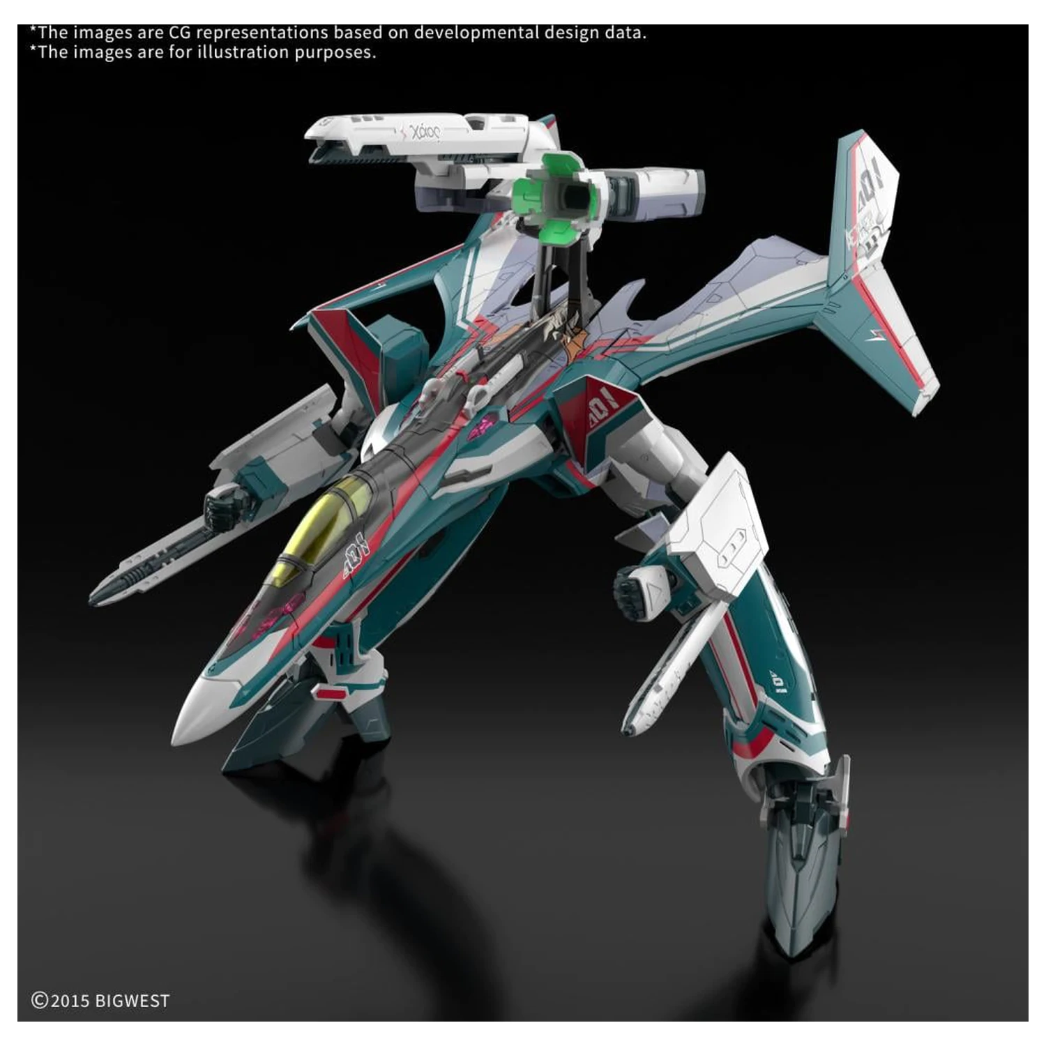 Macross HG 1/100 VF-31S Siegfried (Arad Moders Use) Kit de model poza produsului