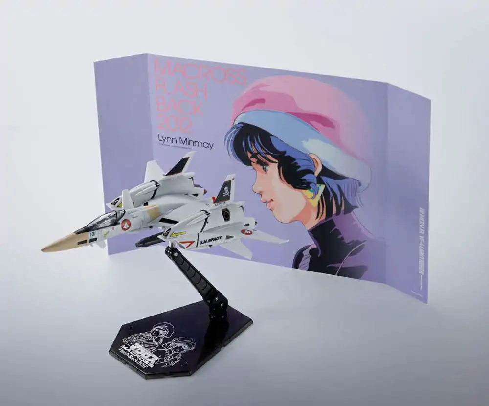 Macross The Super Dimension Fortress Hi-Metal R Figurina Action VF-4 Lightning III -Flash Back 2012- 29 cm poza produsului