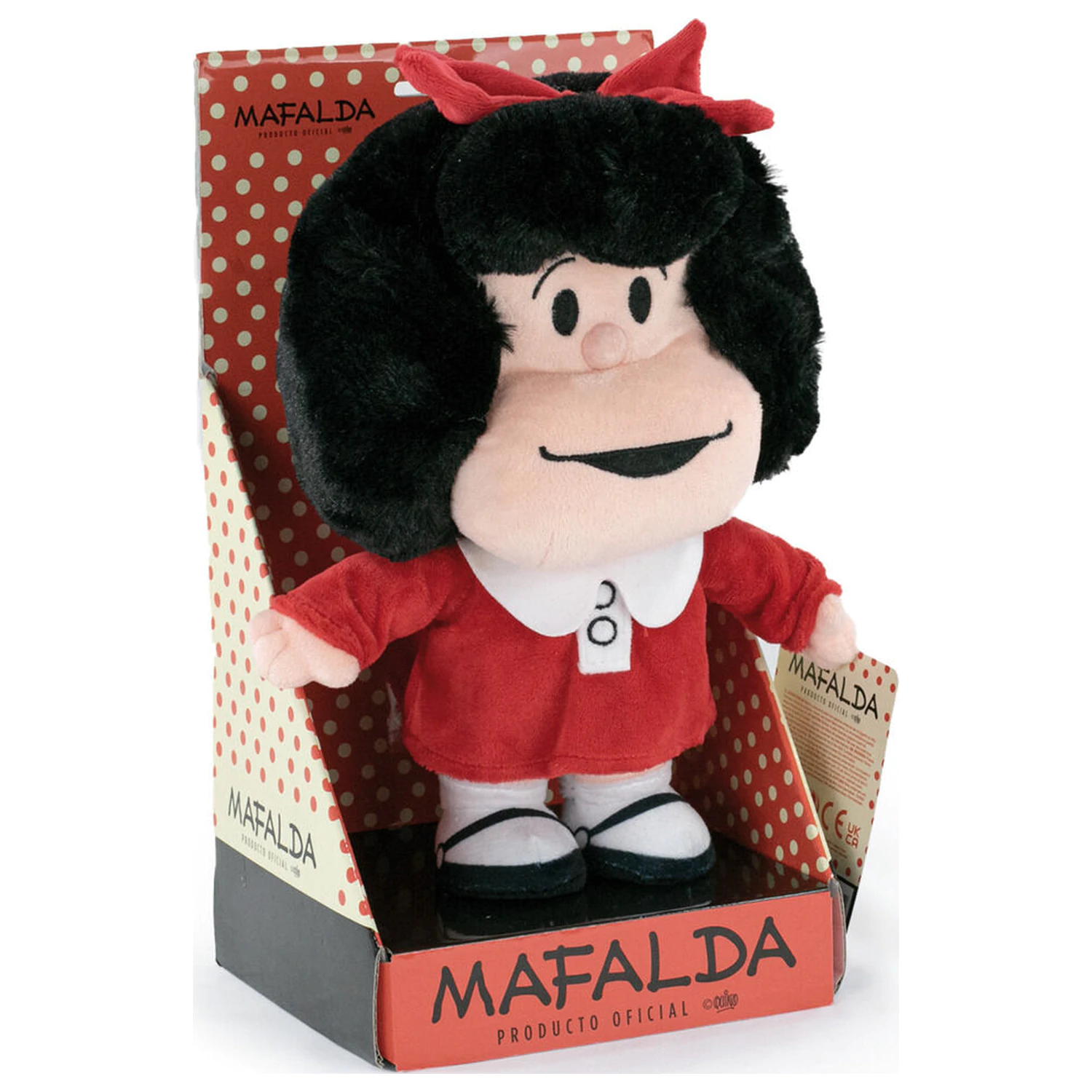 Mafalda Red Dress jucarie de plus 27cm poza produsului