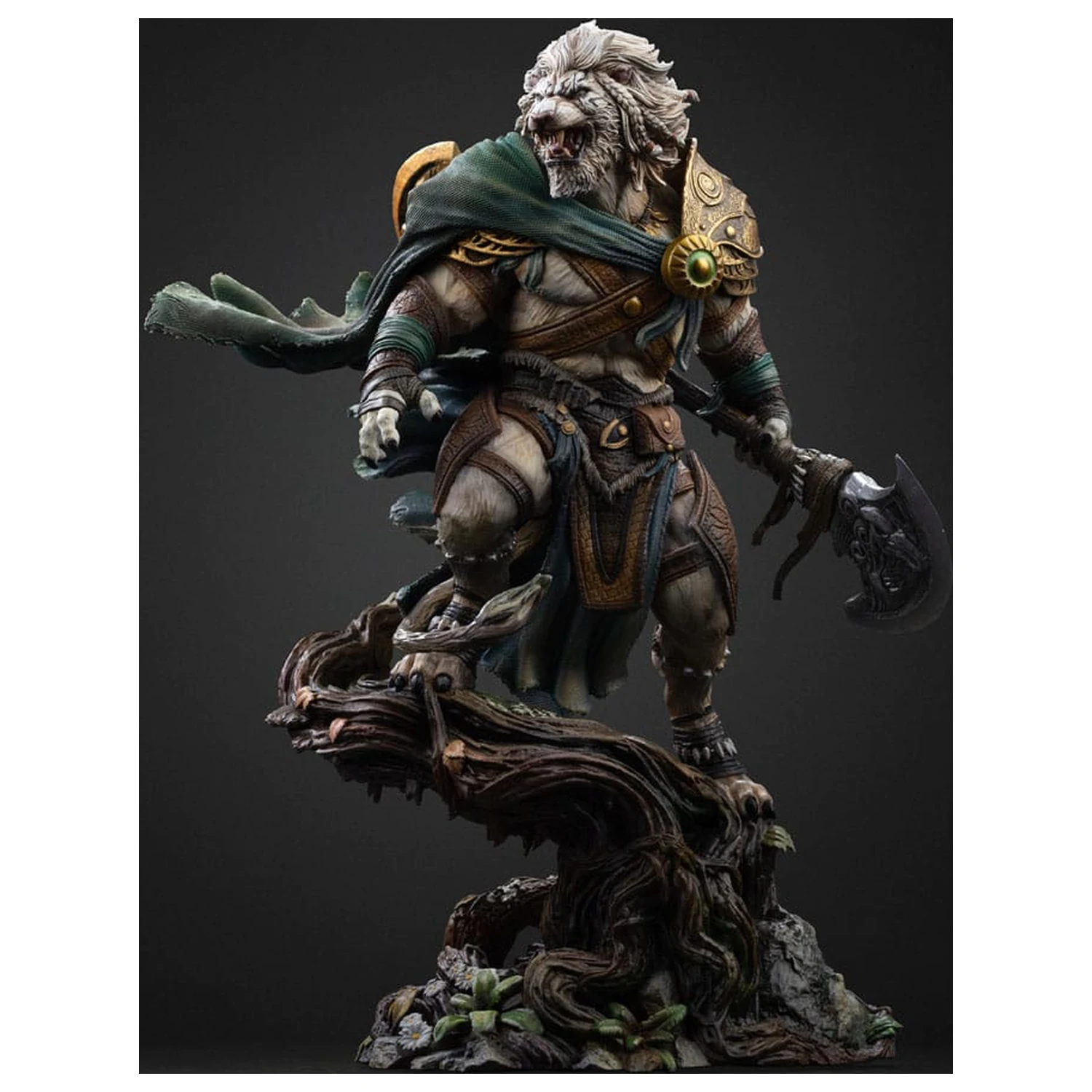 Magic The Gathering Art Scale Statuie 1/10 Ajani Goldmane 26 cm poza produsului
