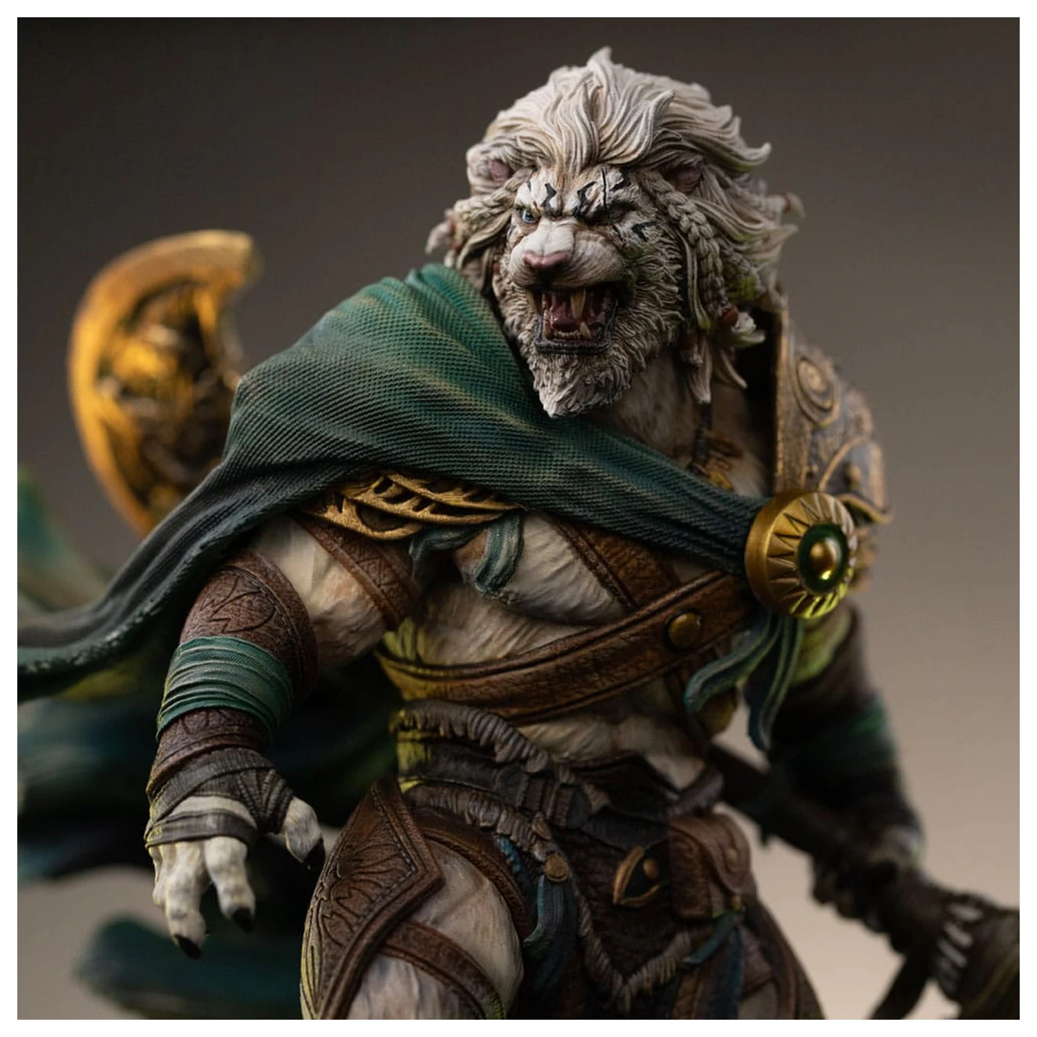 Magic The Gathering Art Scale Statuie 1/10 Ajani Goldmane 26 cm poza produsului