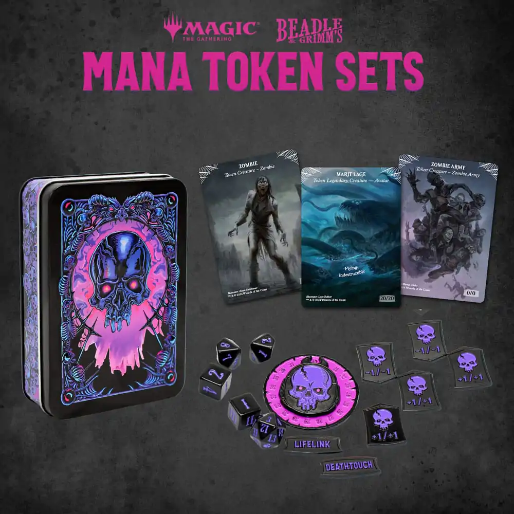 Magic the Gathering Zaruri și Pachet Jetoane Black Mana poza produsului