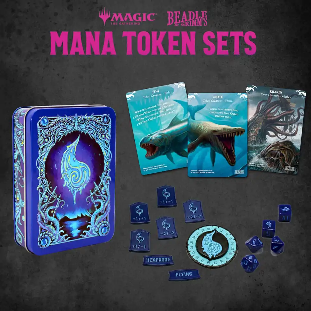 Magic the Gathering Set zaruri și jetoane Mana albastră poza produsului