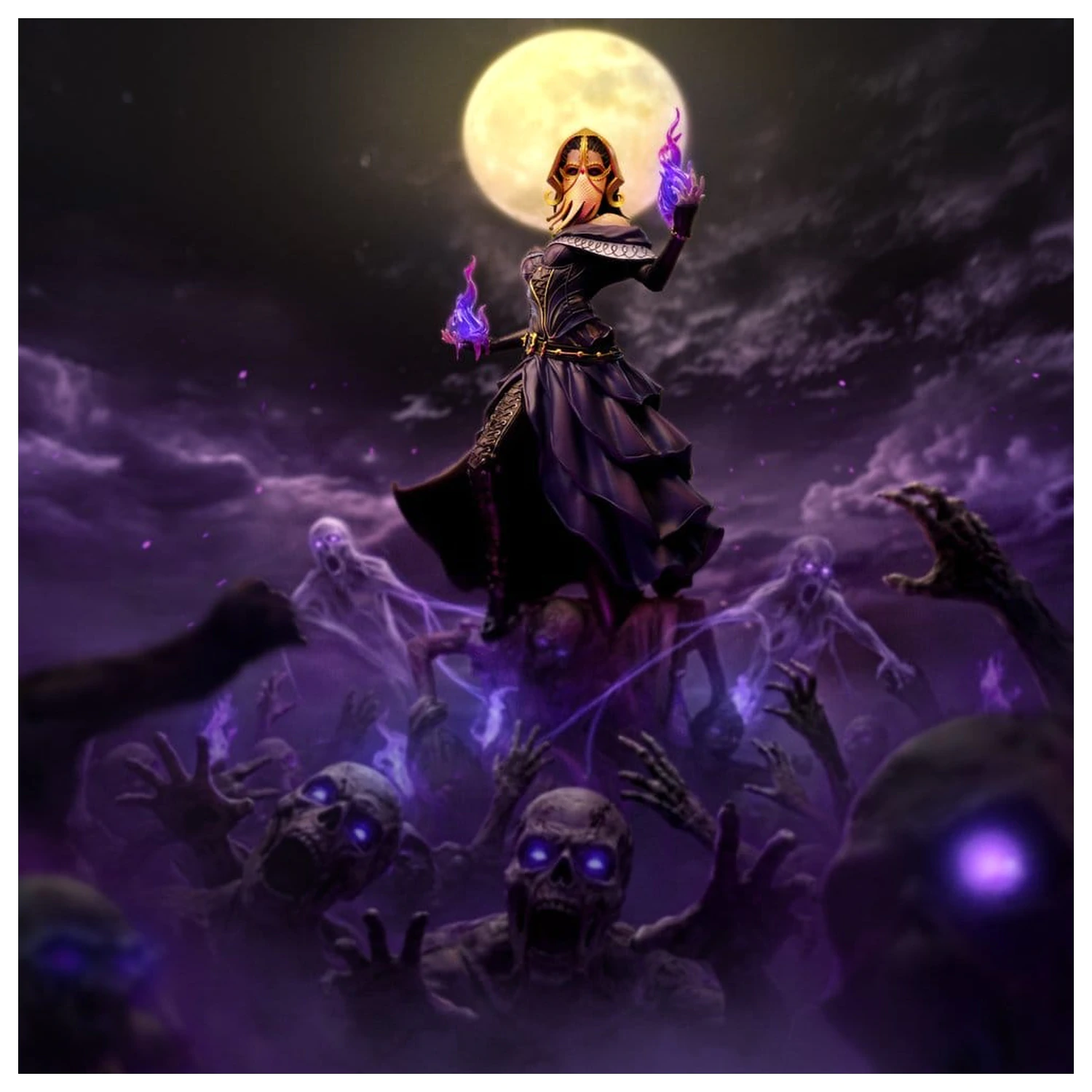 Magic: The Gathering Statuie Deluxe Art Scale 1/10 Liliana Vess 31 cm poza produsului