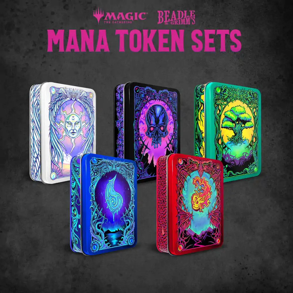 Set de zaruri și jetoane Magic the Gathering Mana verde poza produsului