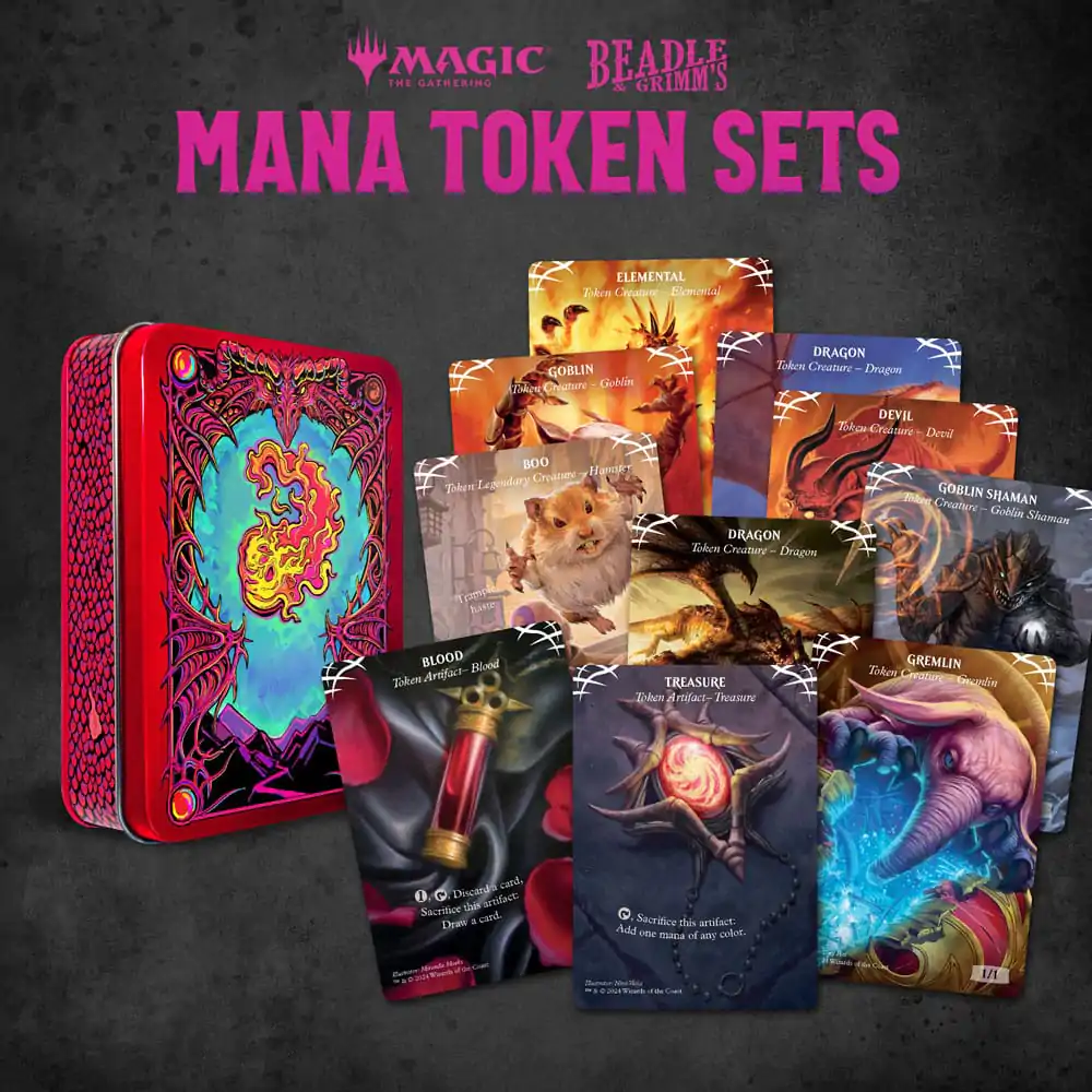 Magic the Gathering Set de Zaruri și Jetoane Mana Roșie poza produsului