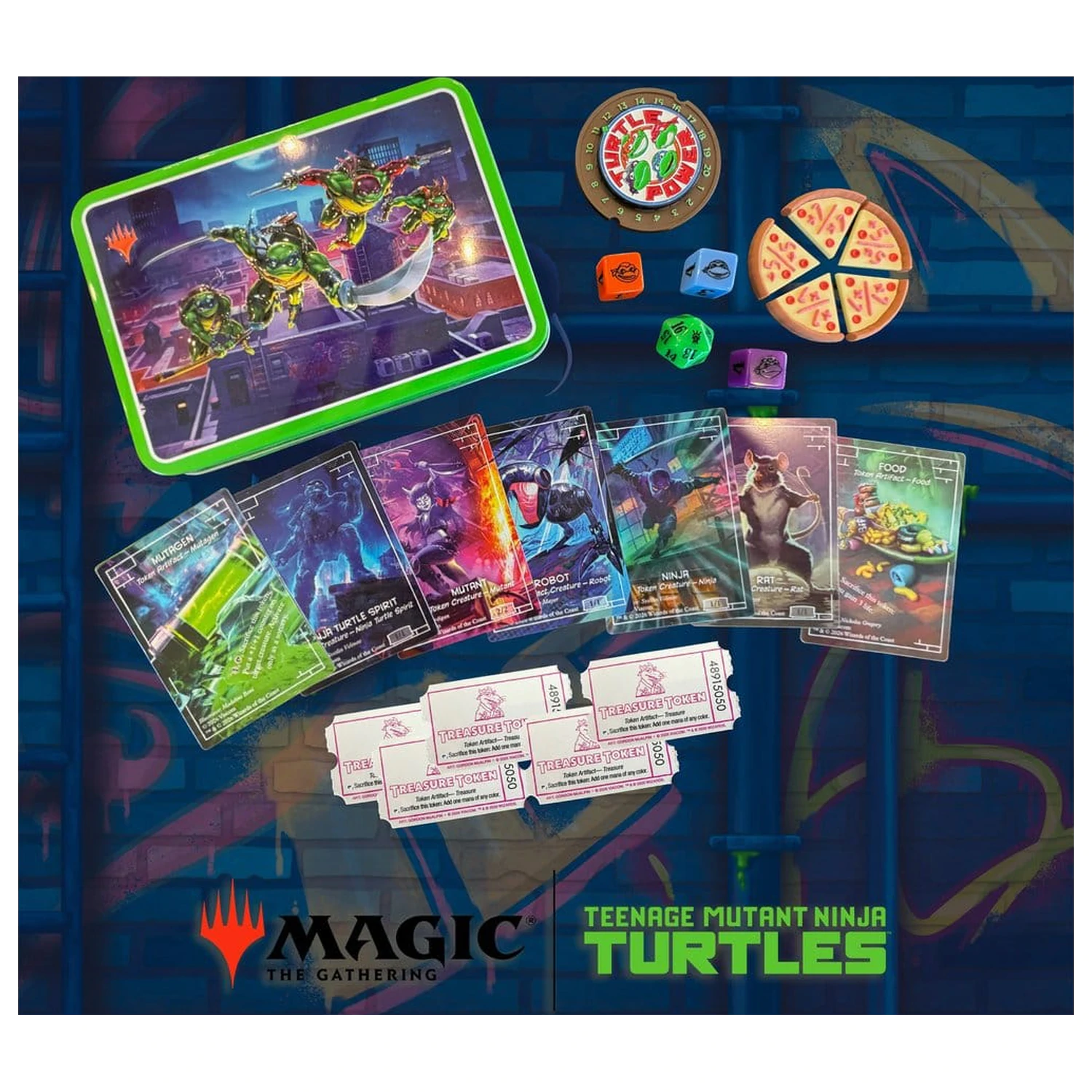 Magic the Gathering Zaruri si set de jetoane Teenage Mutant Ninja Turtles *Engleza* poza produsului