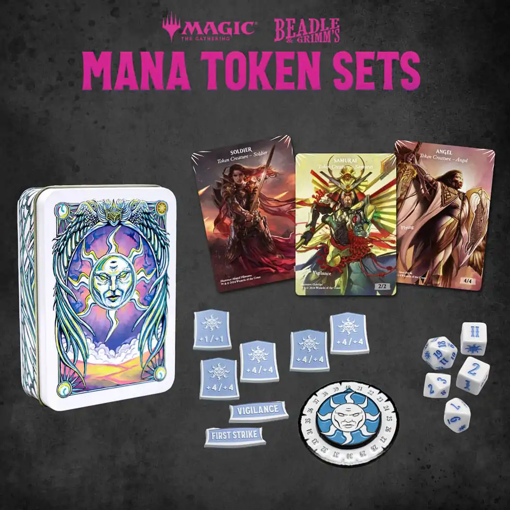 Pachet de zaruri și jetoane Magic the Gathering White Mana poza produsului