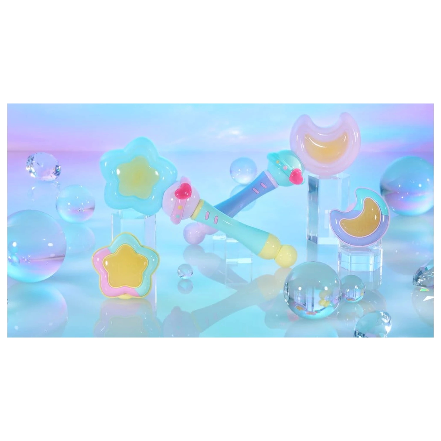 Magical Sisters Lulutto Lilly Proplica Replica Stattoneoneon & GlassHeart HopePact Set 25 cm poza produsului