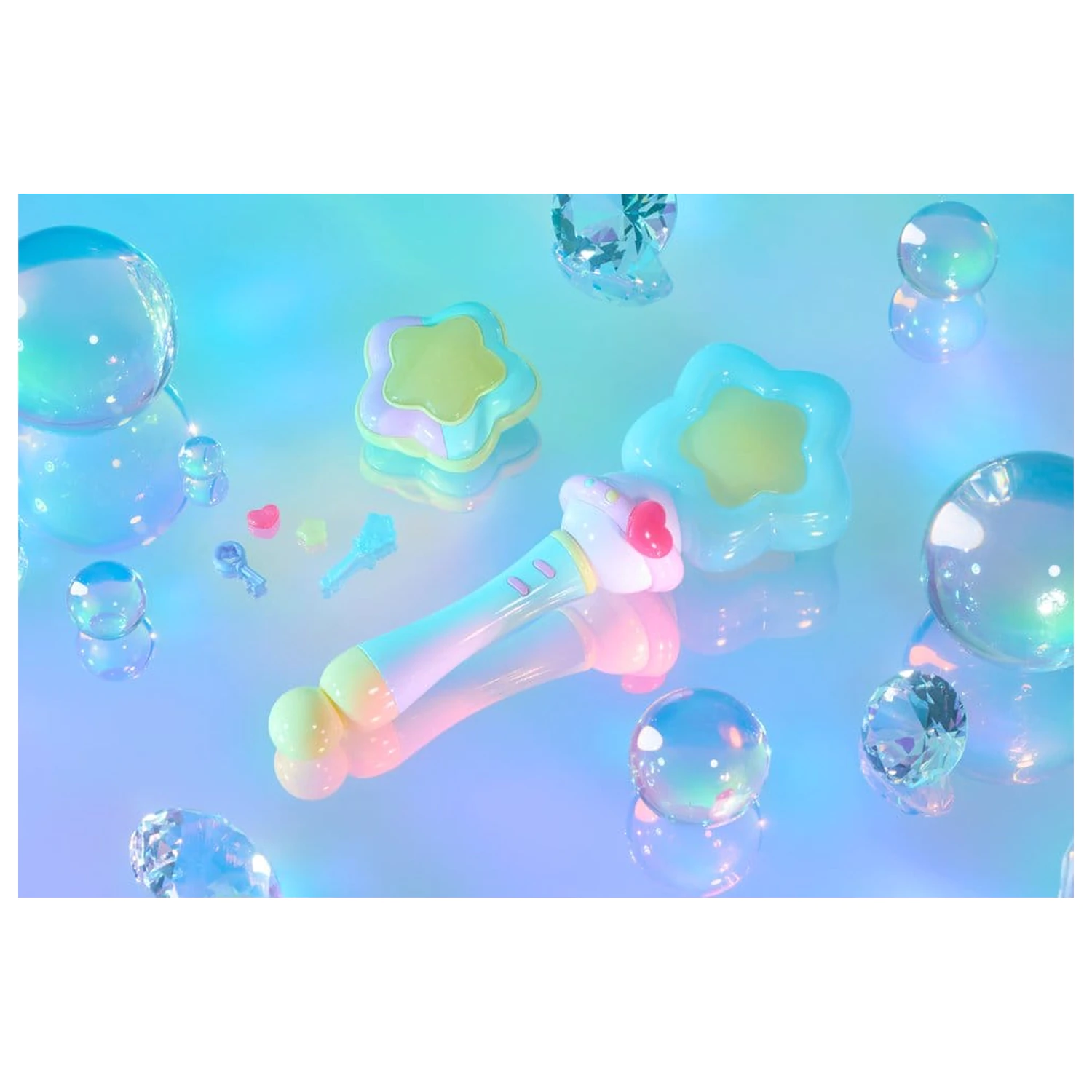 Magical Sisters Lulutto Lilly Proplica Replica Stattoneoneon & GlassHeart HopePact Set 25 cm poza produsului