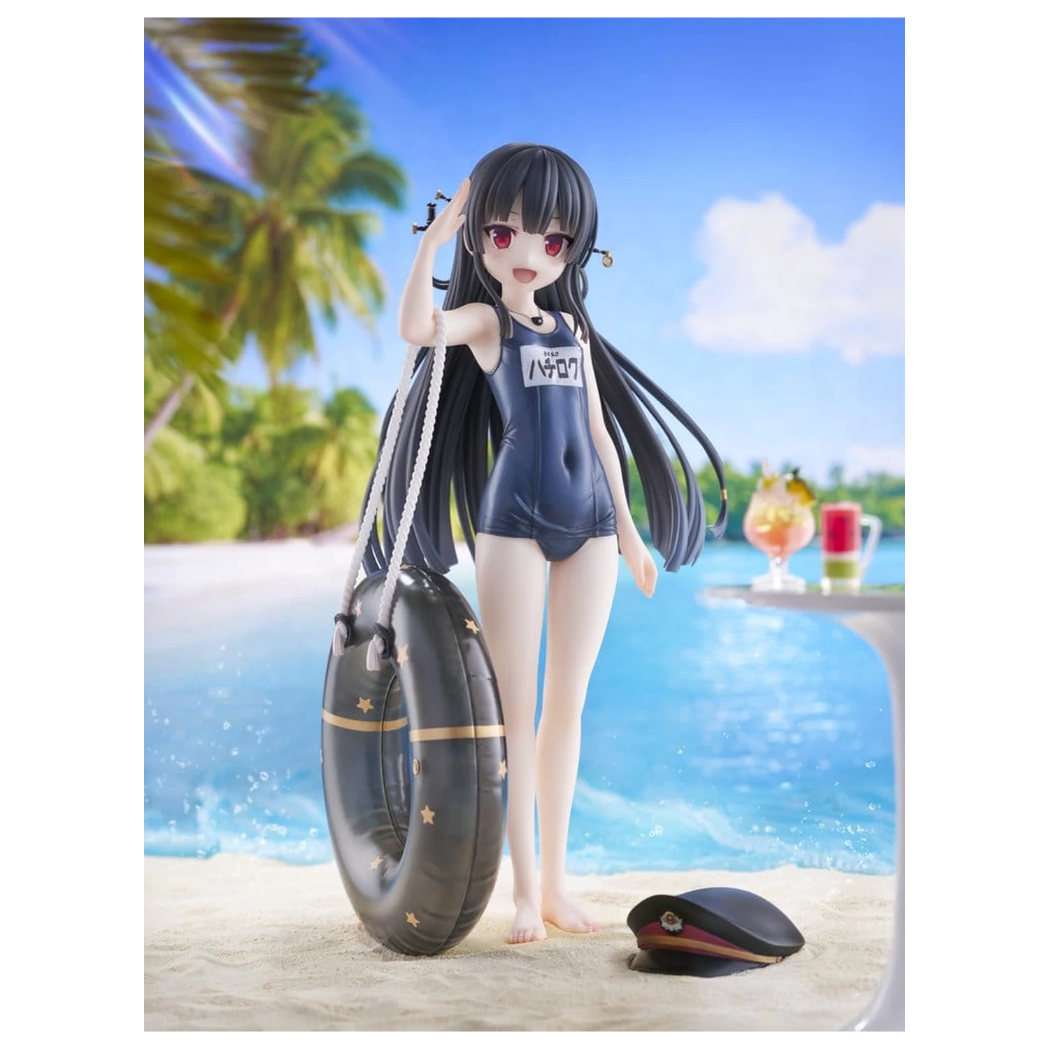 Maitetsu Last Run!! KoiKoi -Sakura- figurina PVC 1/6 Hachiroku School Swimsuit Ver. 23 cm poza produsului