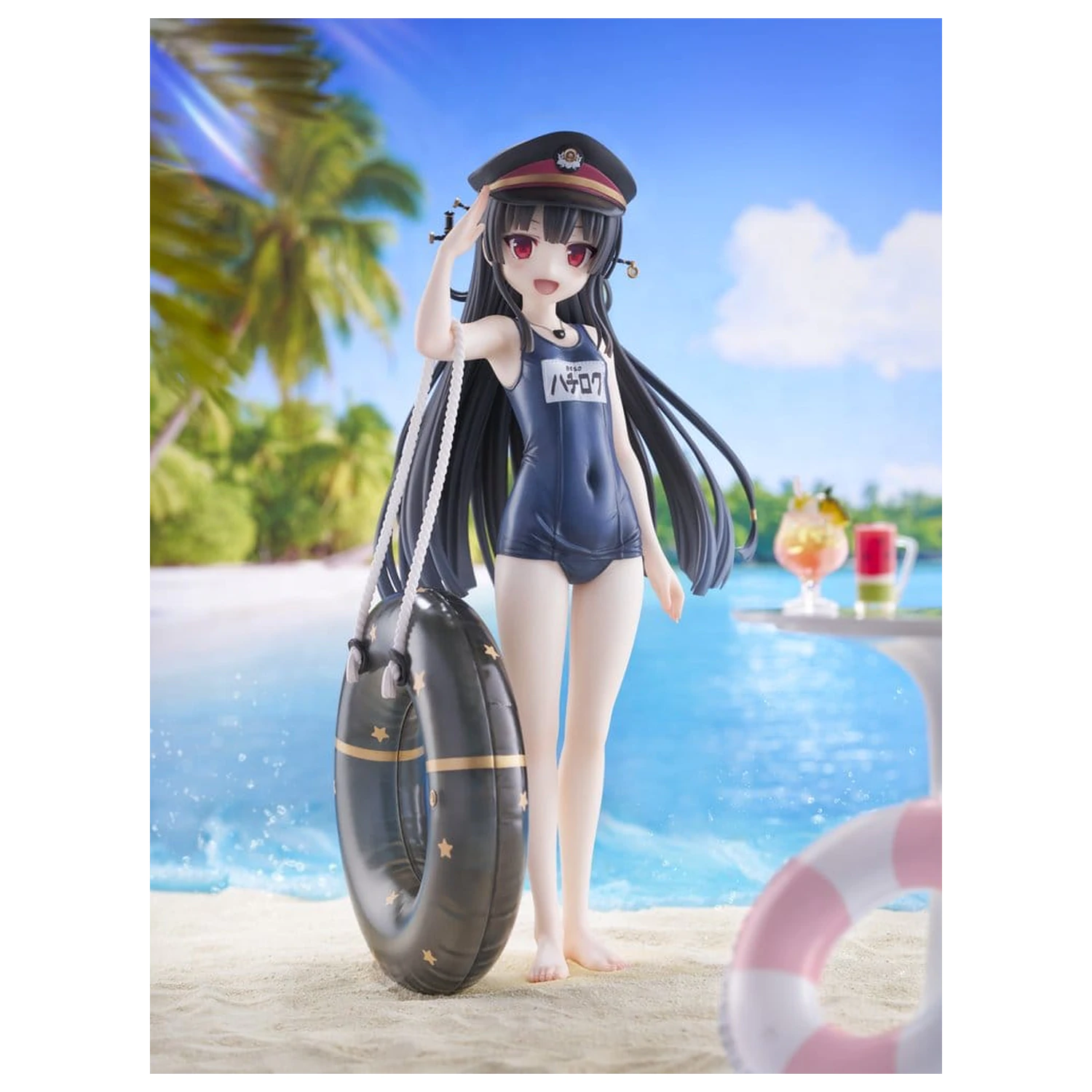 Maitetsu Last Run!! KoiKoi -Sakura- figurina PVC 1/6 Hachiroku School Swimsuit Ver. 23 cm poza produsului