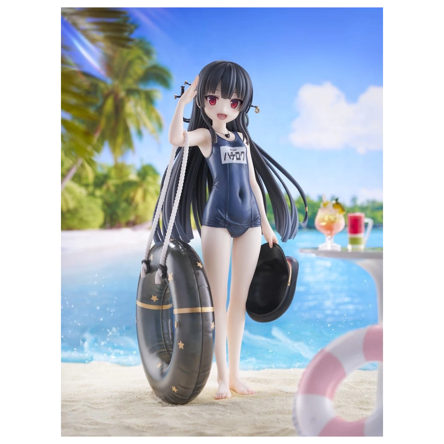 Maitetsu Last Run!! KoiKoi -Sakura- figurina PVC 1/6 Hachiroku School Swimsuit Ver. 23 cm poza produsului