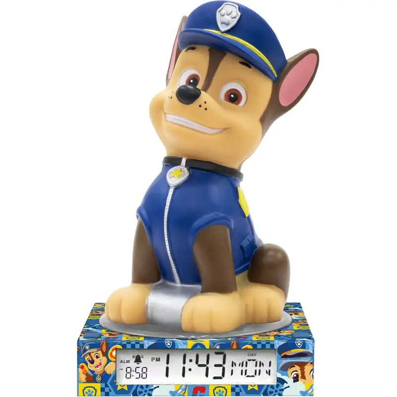 Lampă 3D Paw Patrol cu ceas deșteptător poza produsului