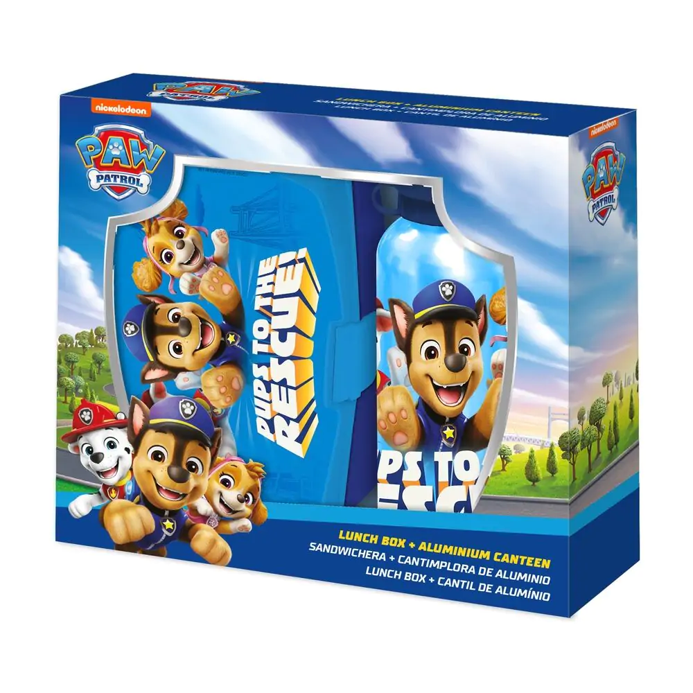 Sticlă de aluminiu Paw Patrol + cutie de prânz poza produsului