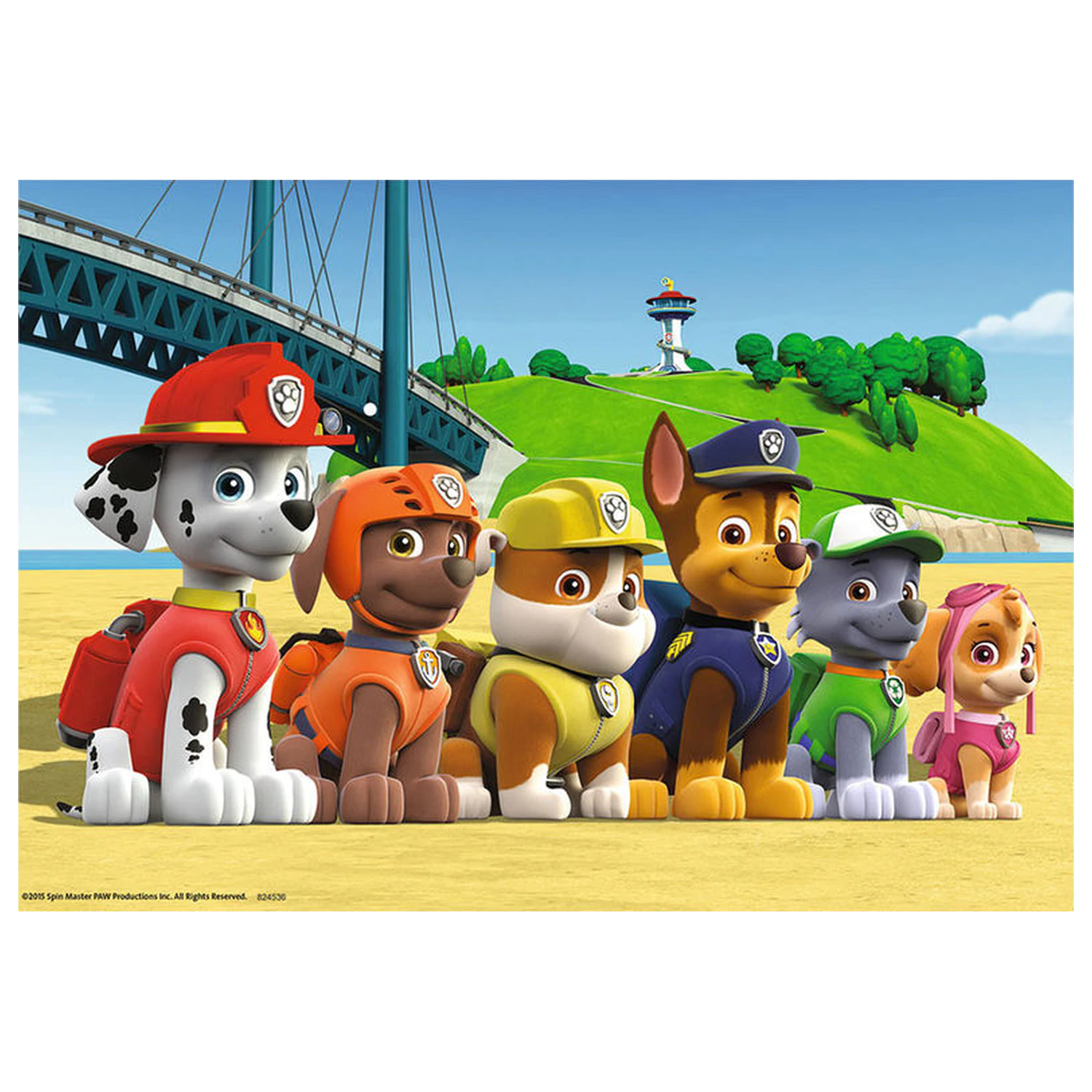 Paw Patrol Beach Puzzle 2x24 piese poza produsului