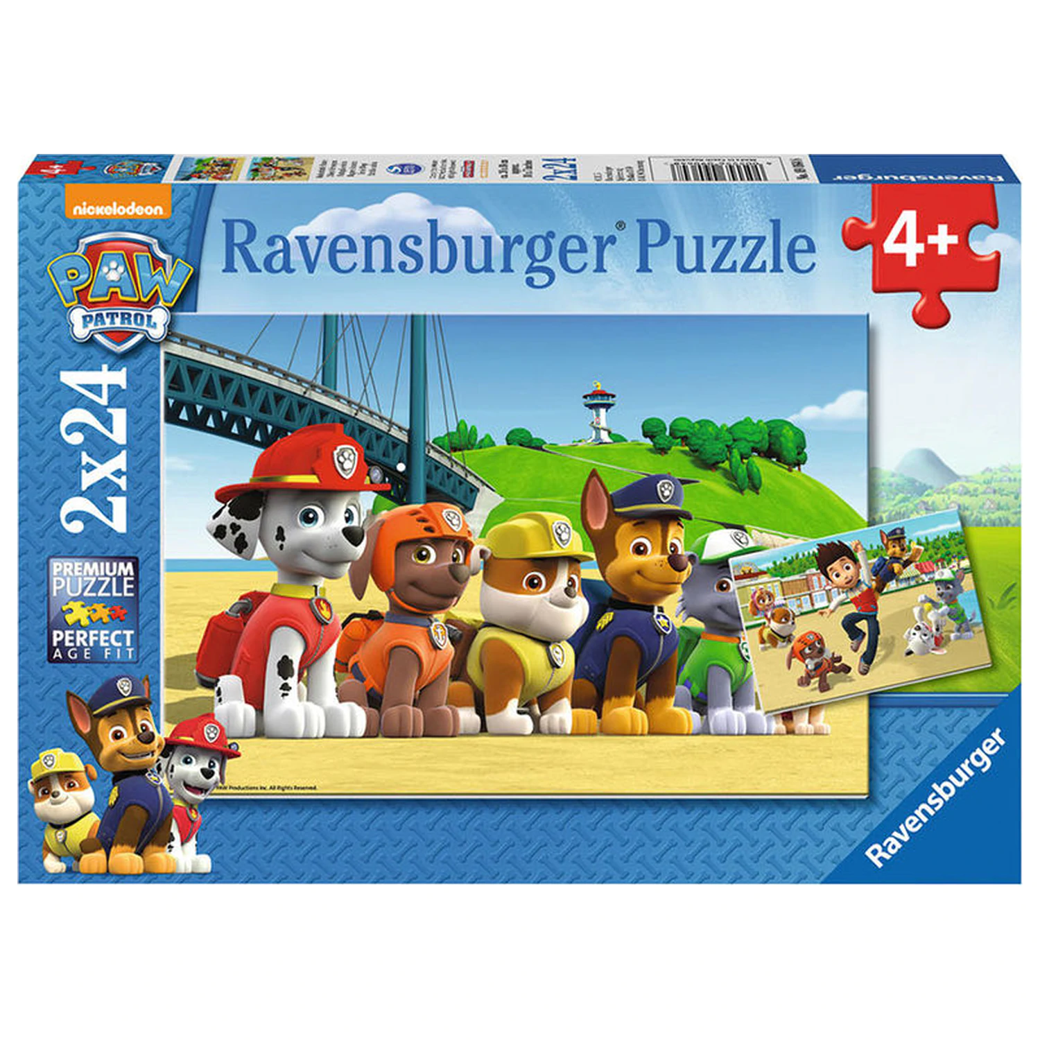 Paw Patrol Beach Puzzle 2x24 piese poza produsului