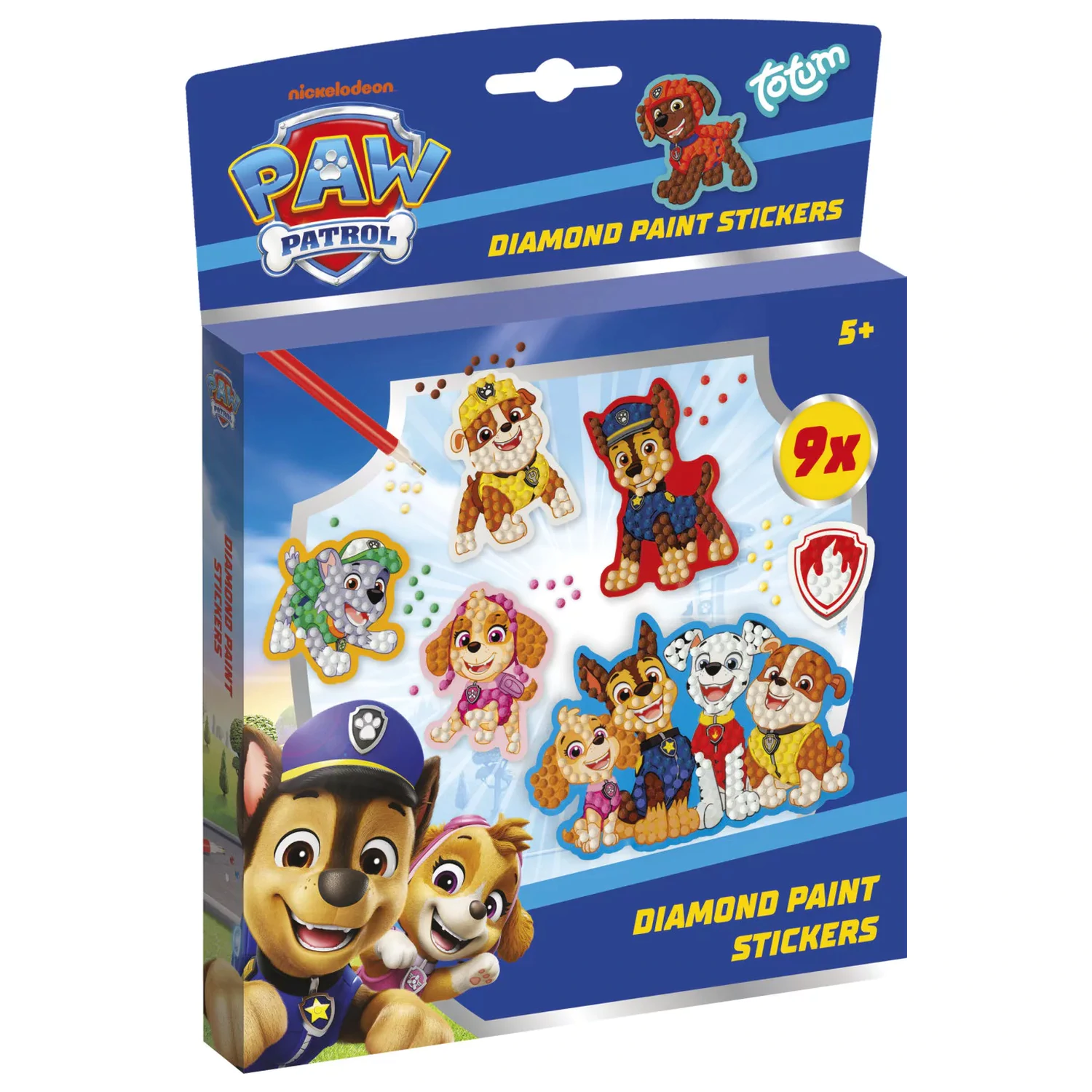 Paw Patrol Best Team diamond painting sticker pachet de 9 bucăți poza produsului