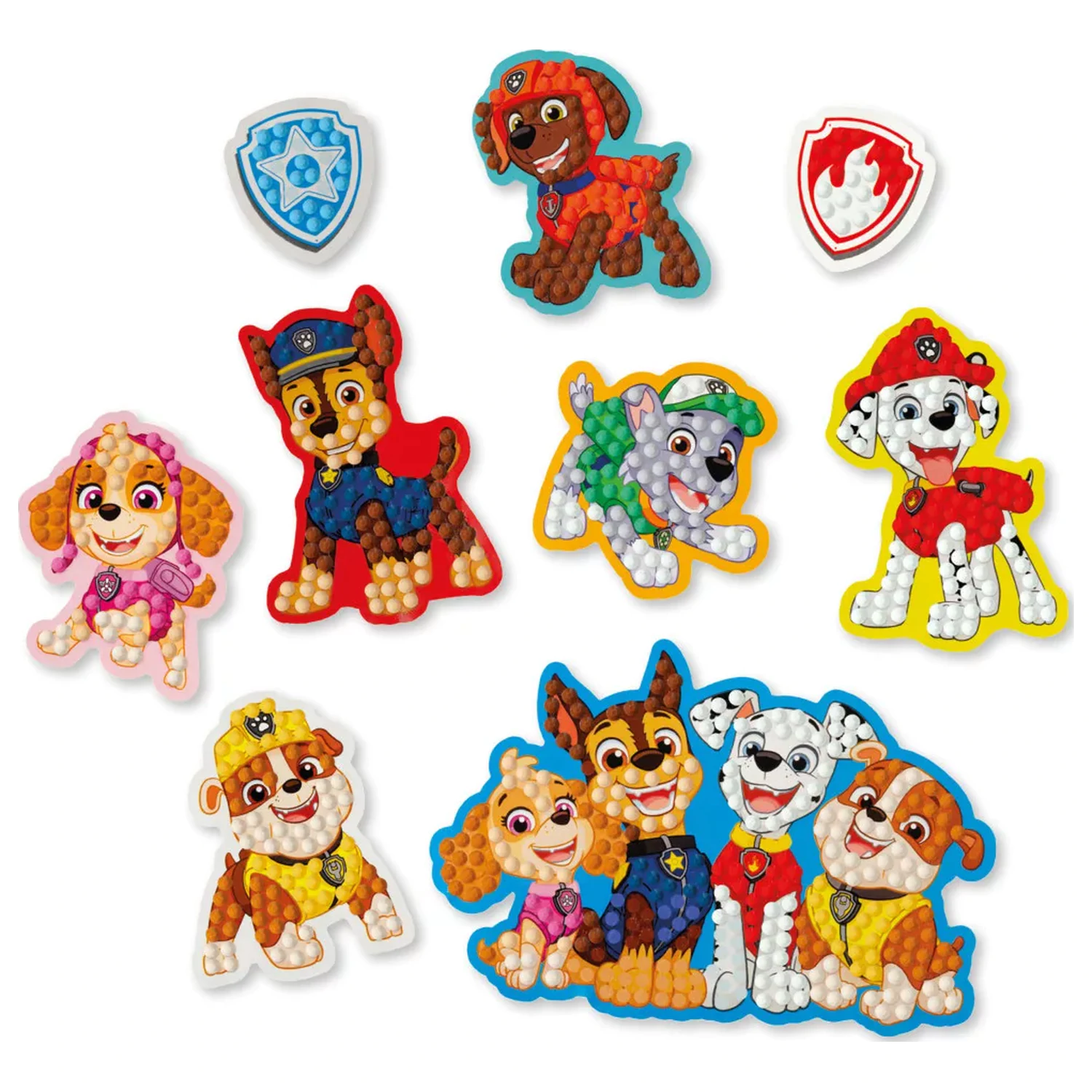 Paw Patrol Best Team diamond painting sticker pachet de 9 bucăți poza produsului